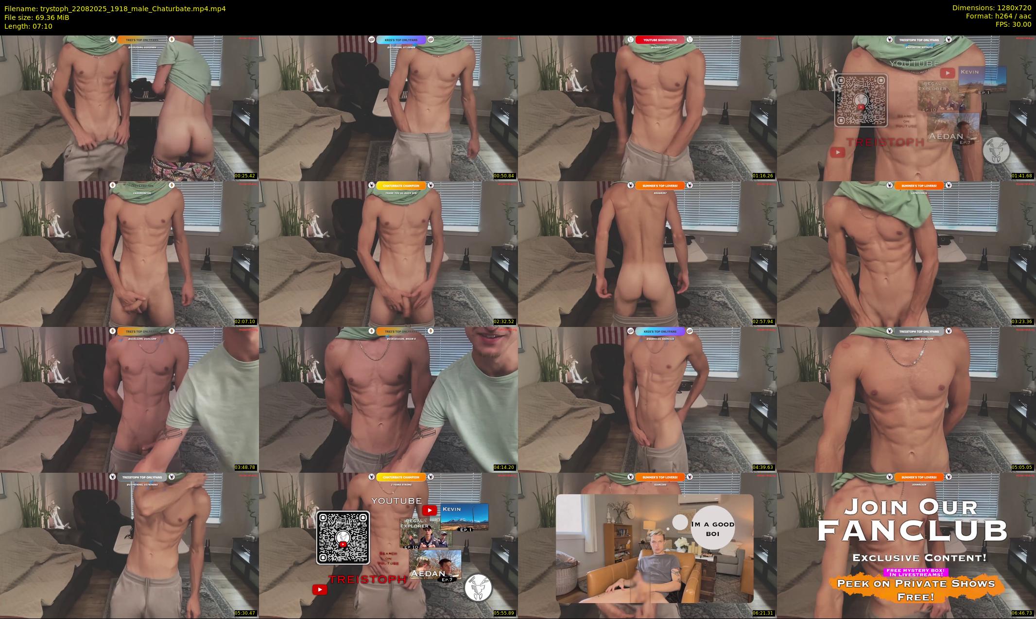 trystoph — 8 minute Chaturbate male cam show recording, 720p, Aug 22, 2025