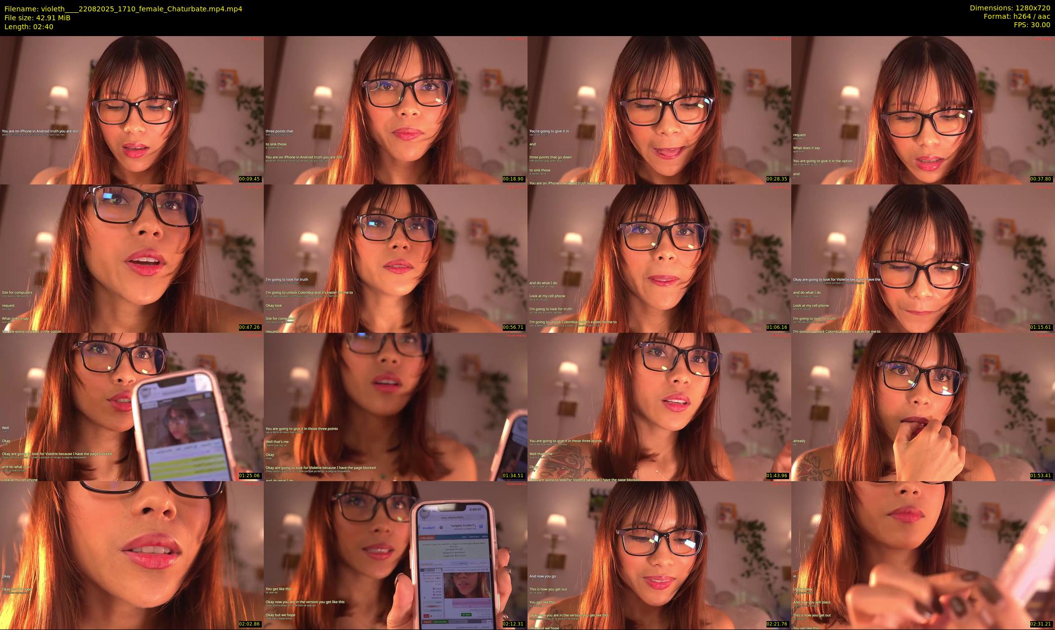 violeth___ — 3 minute Chaturbate female cam show recording, 720p, Aug 22, 2025