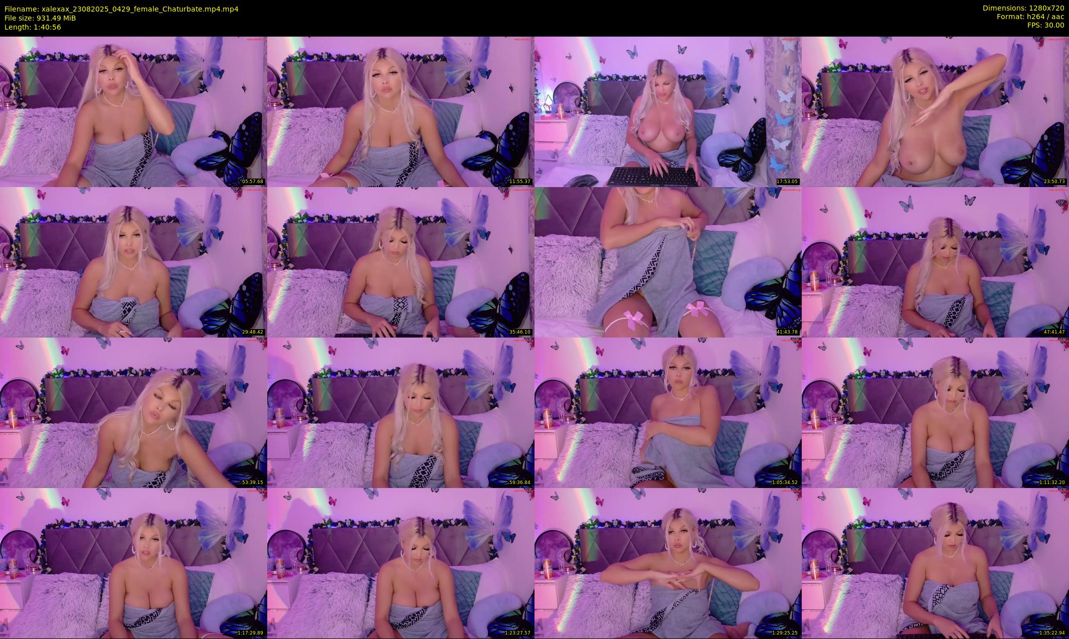 xalexax — 101 minute Chaturbate female cam show recording, 720p, Aug 23, 2025