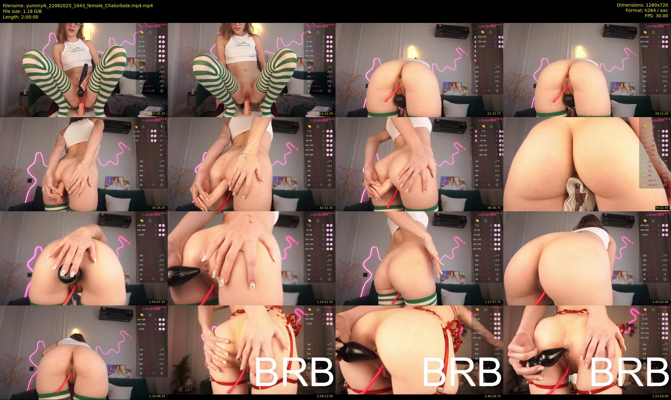 yummyik — 120 minute Chaturbate female cam show recording, 720p, Aug 22, 2025