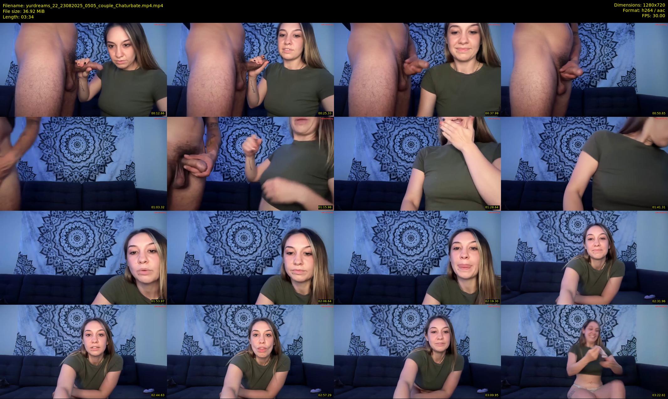 yurdreams_22 — 4 minute Chaturbate couple cam show recording, 720p, Aug 23, 2025