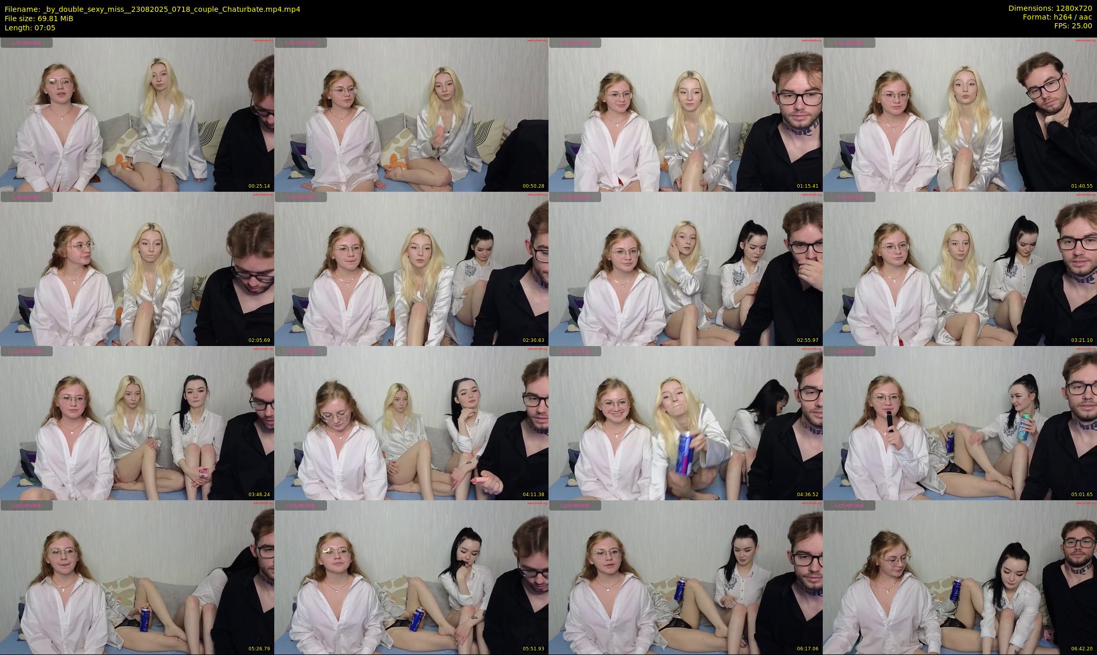 _by_double_sexy_miss_ — 8 minute Chaturbate couple cam show recording, 720p, Aug 23, 2025