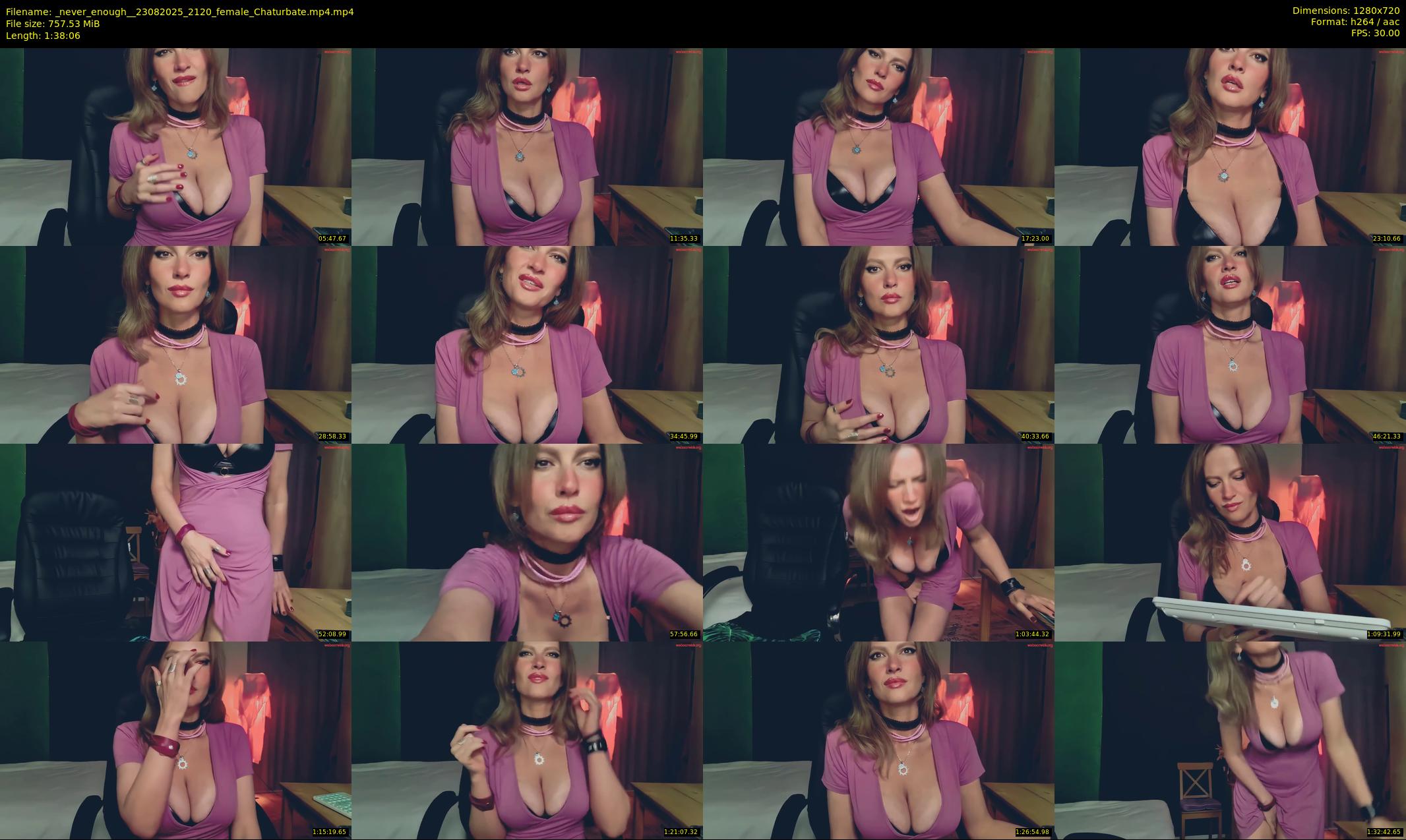 _never_enough_ — 99 minute Chaturbate female cam show recording, 720p, Aug 23, 2025