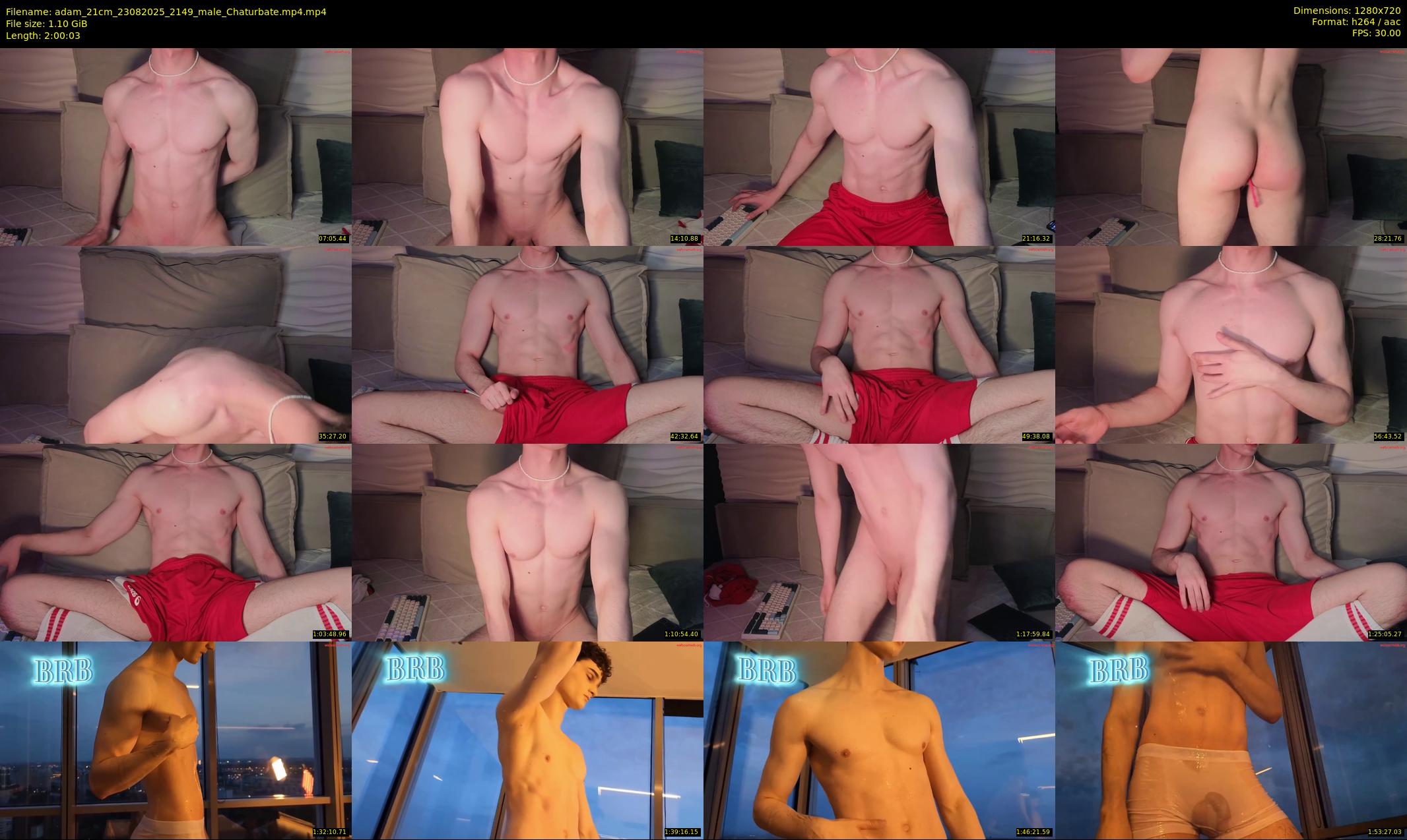 adam_21cm — 121 minute Chaturbate male cam show recording, 720p, Aug 23, 2025