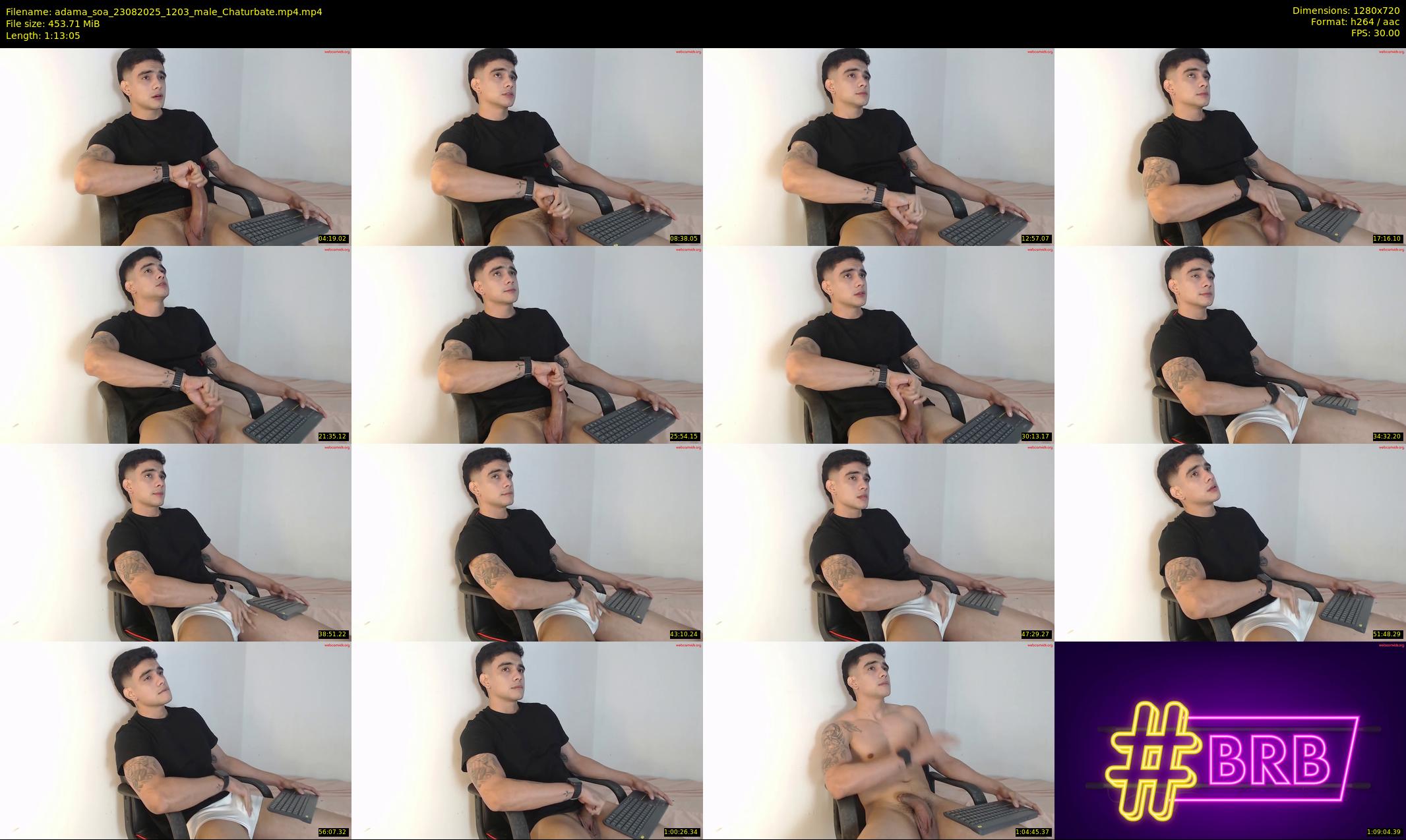 adama_soa — 74 minute Chaturbate male cam show recording, 720p, Aug 23, 2025