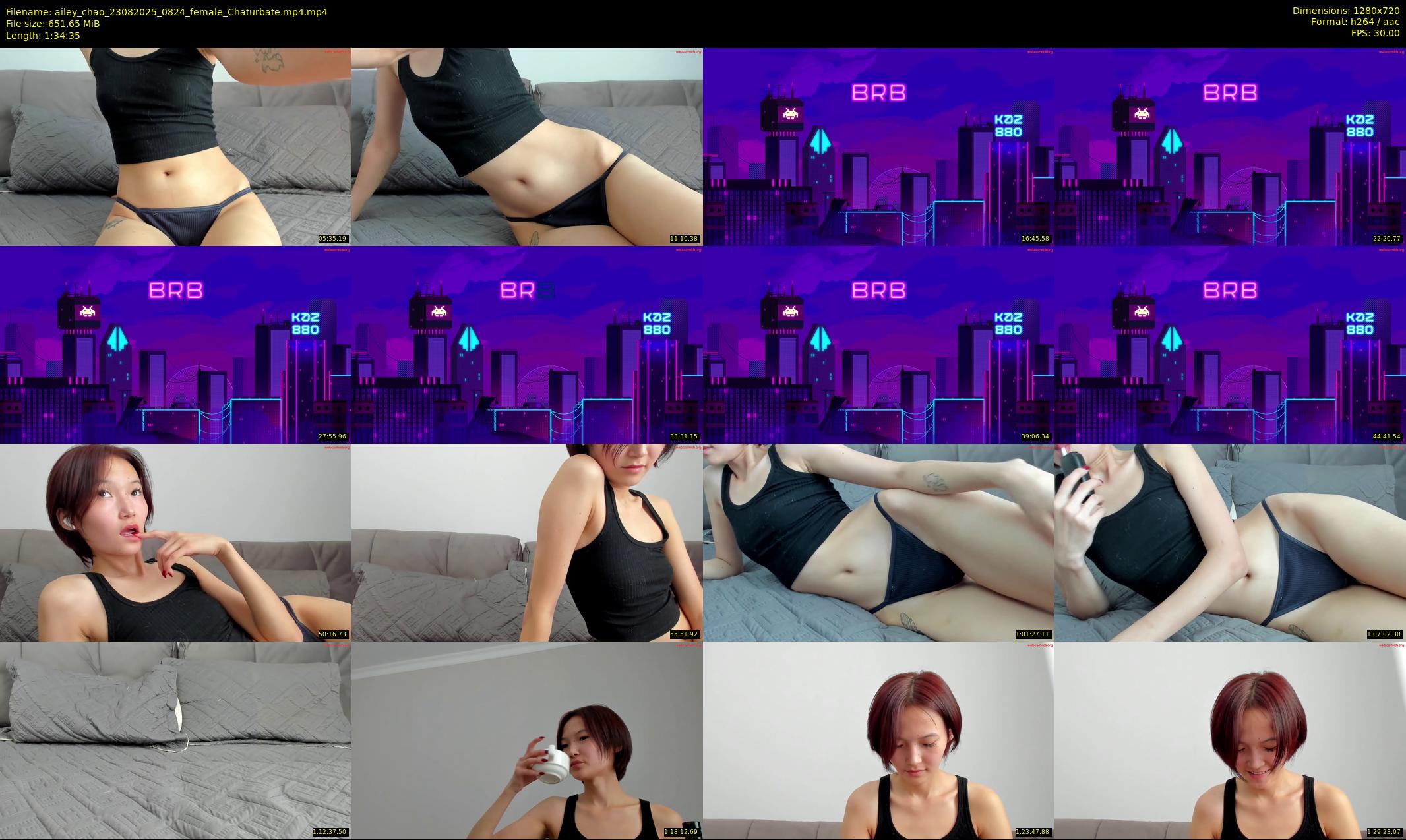 ailey_chao — 95 minute Chaturbate female cam show recording, 720p, Aug 23, 2025
