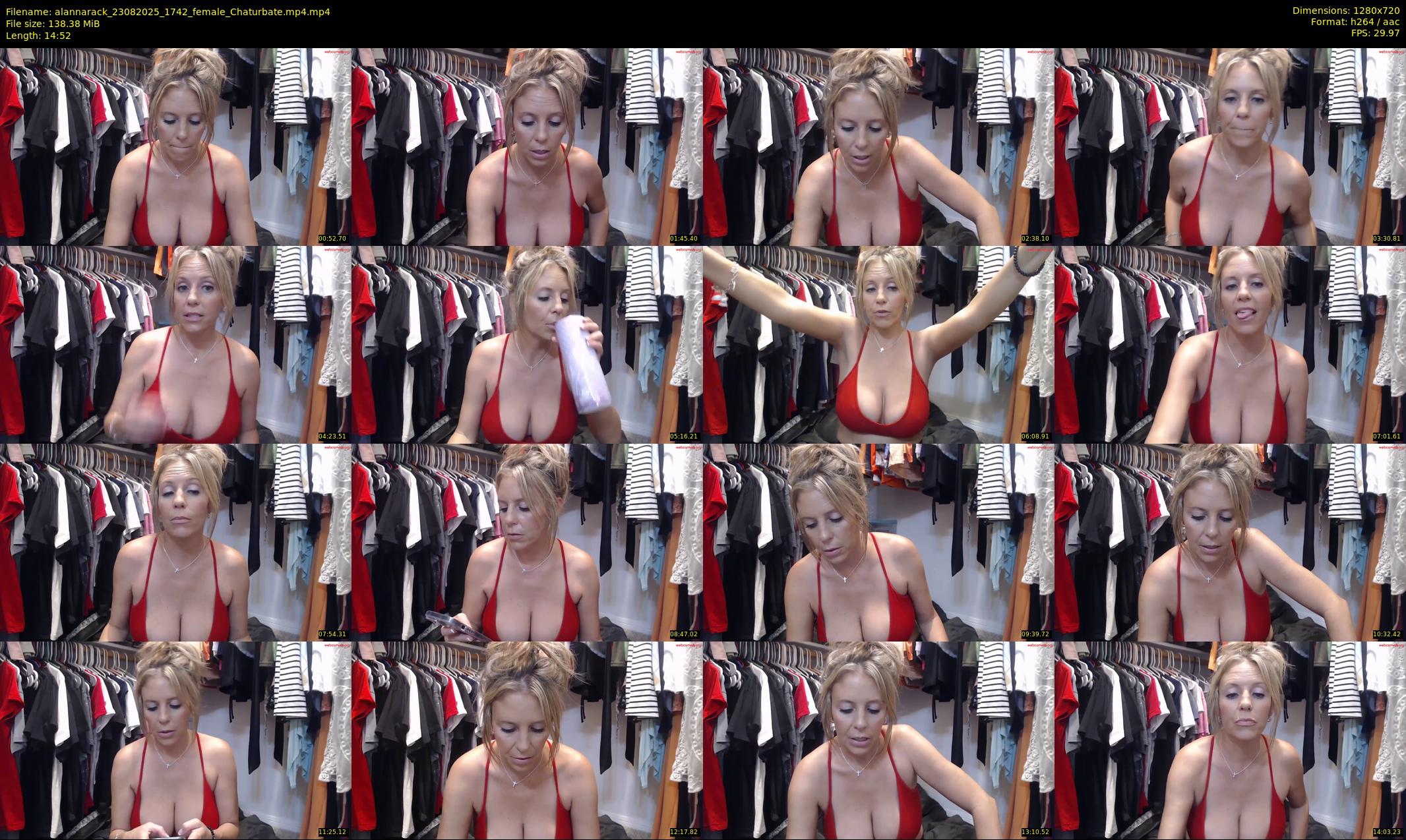 alannarack — 15 minute Chaturbate female cam show recording, 720p, Aug 23, 2025