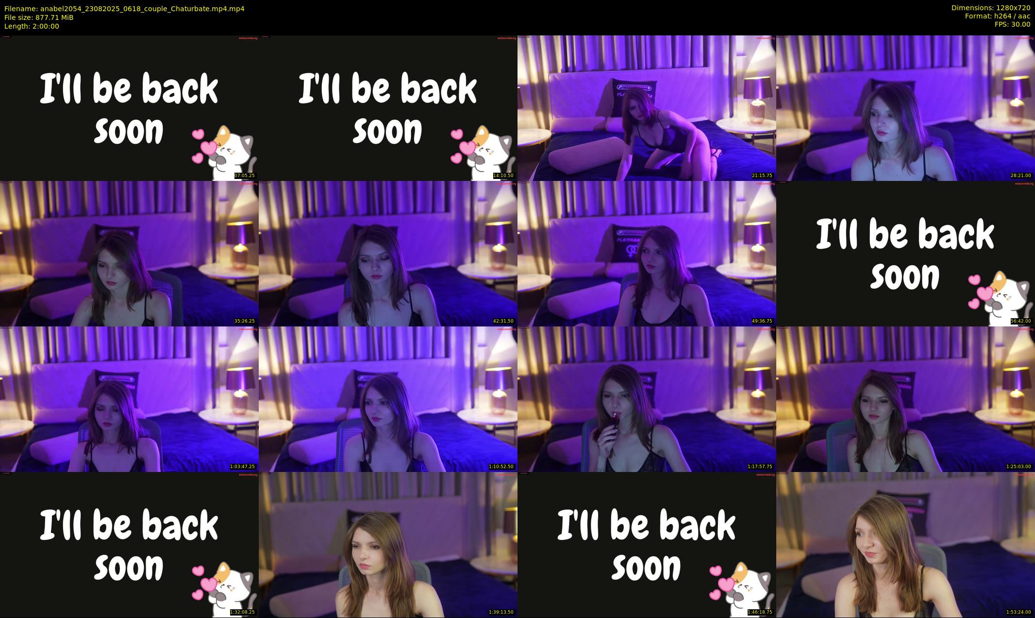 anabel2054 — 120 minute Chaturbate female cam show recording, 720p, Aug 23, 2025