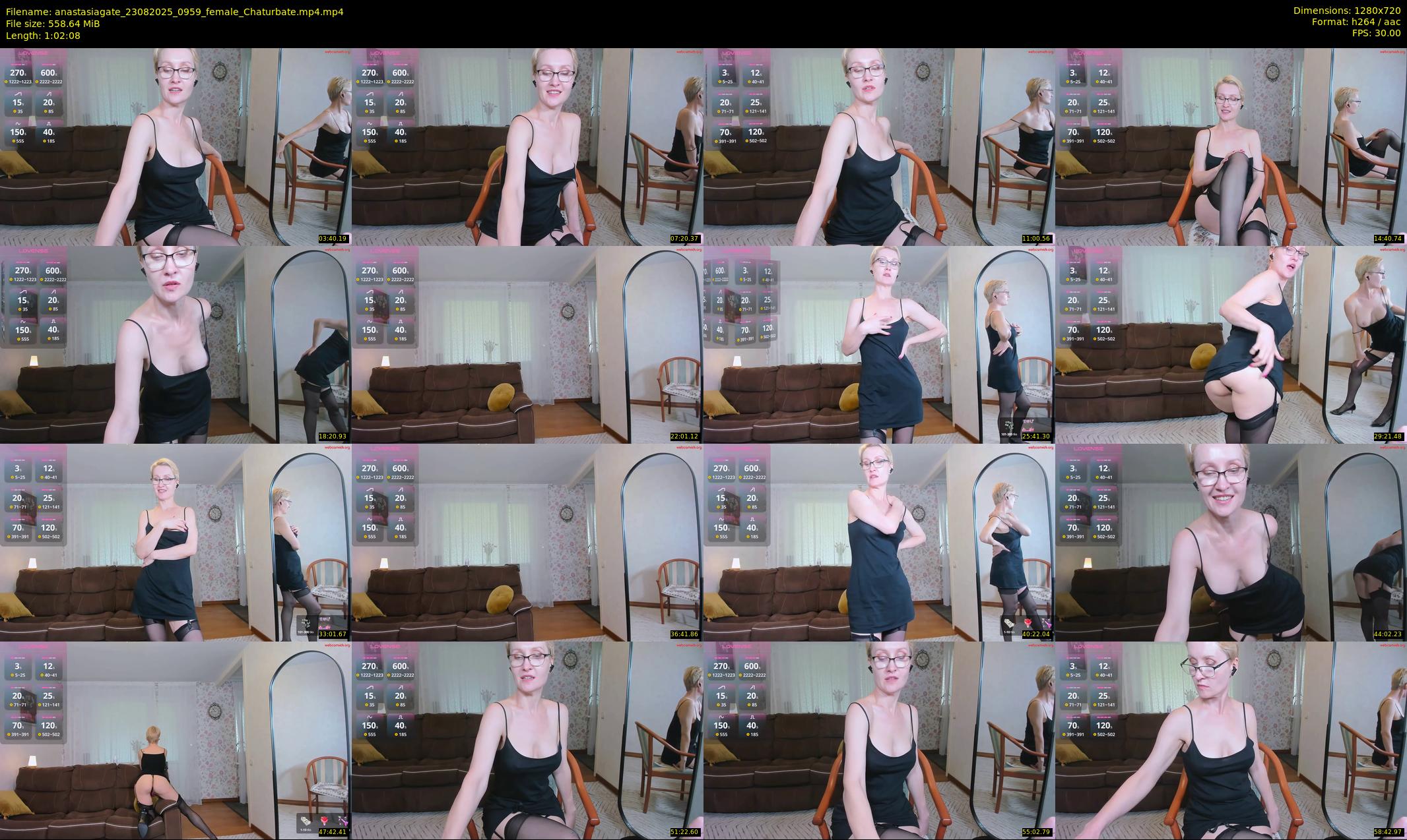 anastasiagate — 63 minute Chaturbate female cam show recording, 720p, Aug 23, 2025