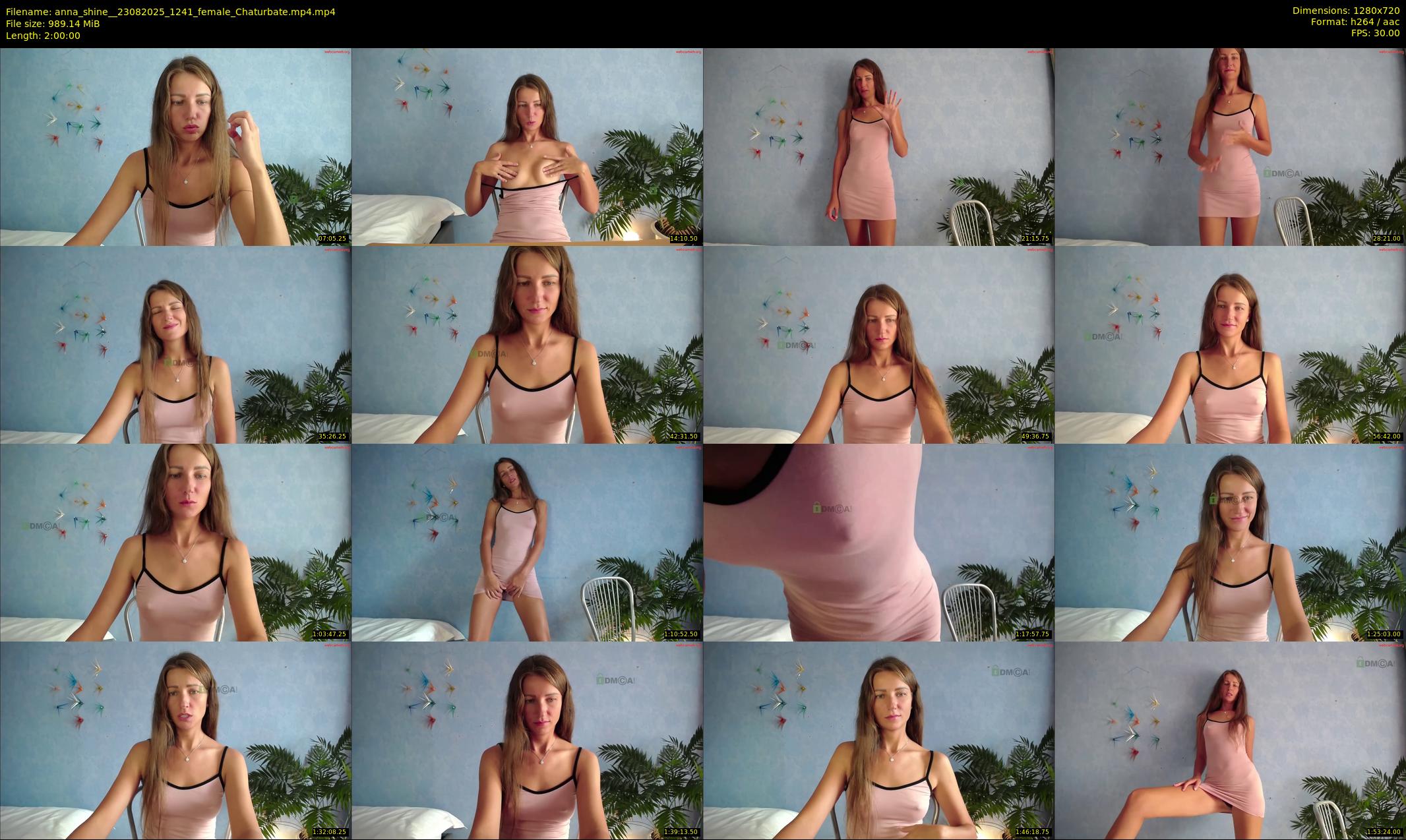 anna_shine_ — 120 minute Chaturbate female cam show recording, 720p, Aug 23, 2025