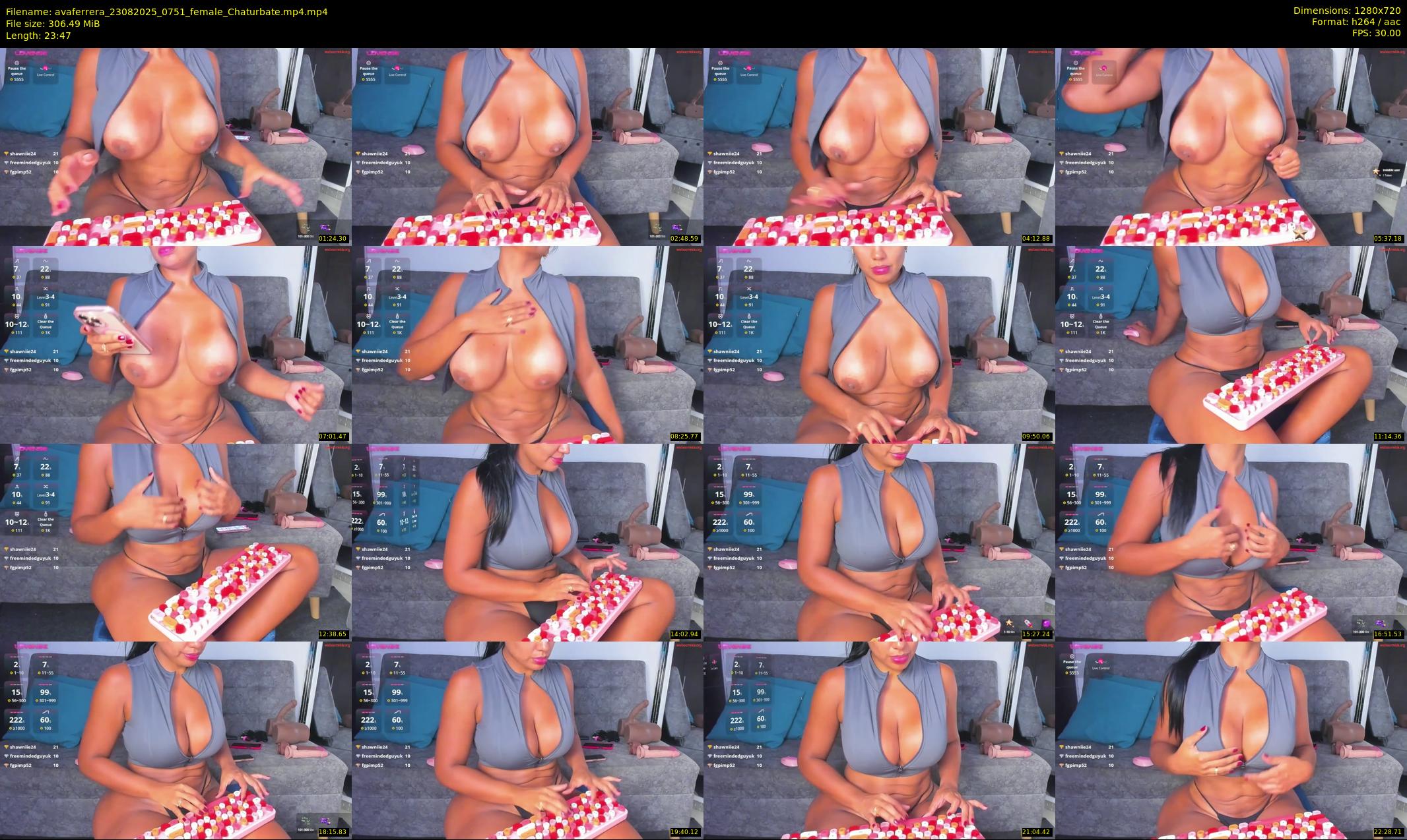 avaferrera — 24 minute Chaturbate female cam show recording, 720p, Aug 23, 2025