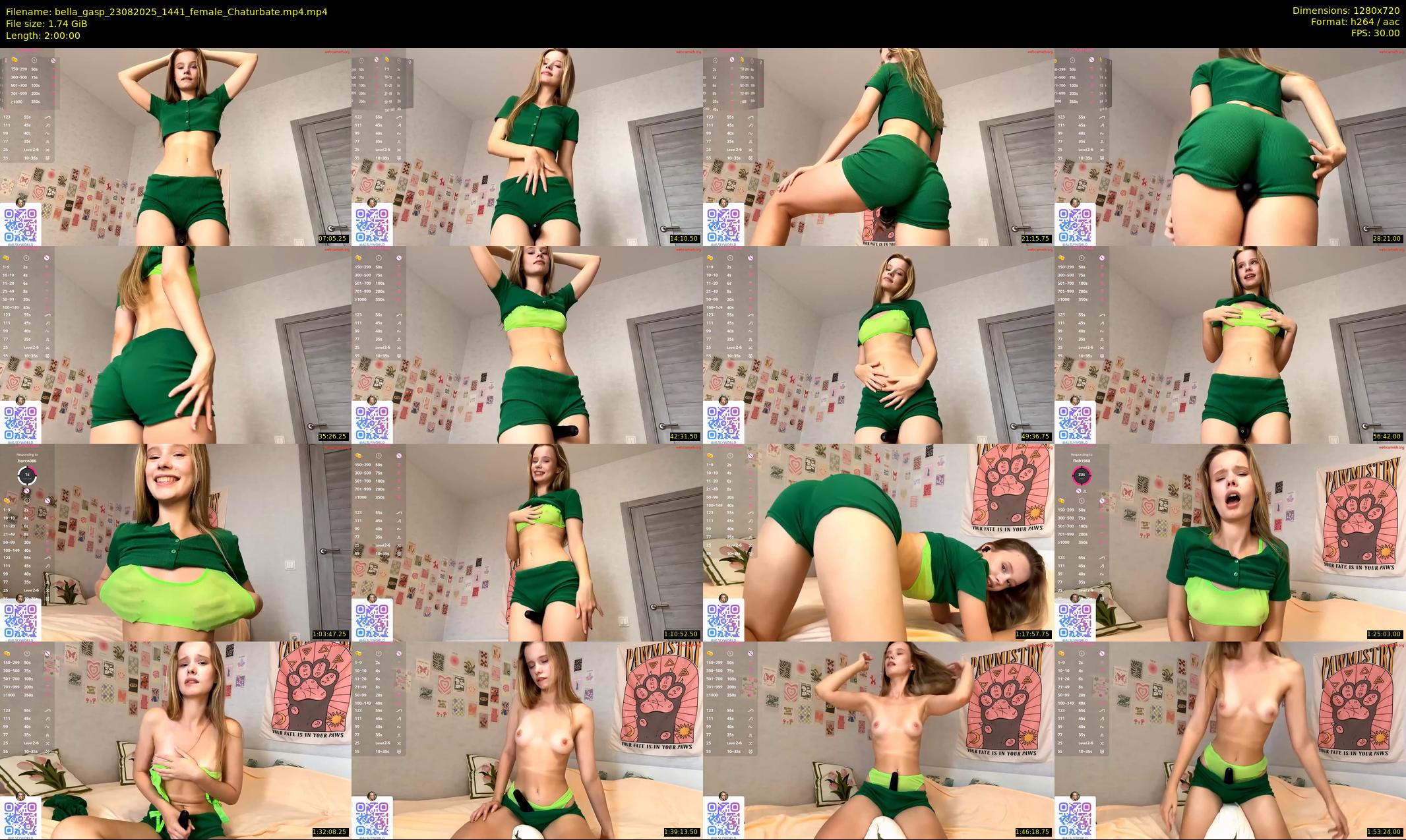 bella_gasp — 120 minute Chaturbate female cam show recording, 720p, Aug 23, 2025