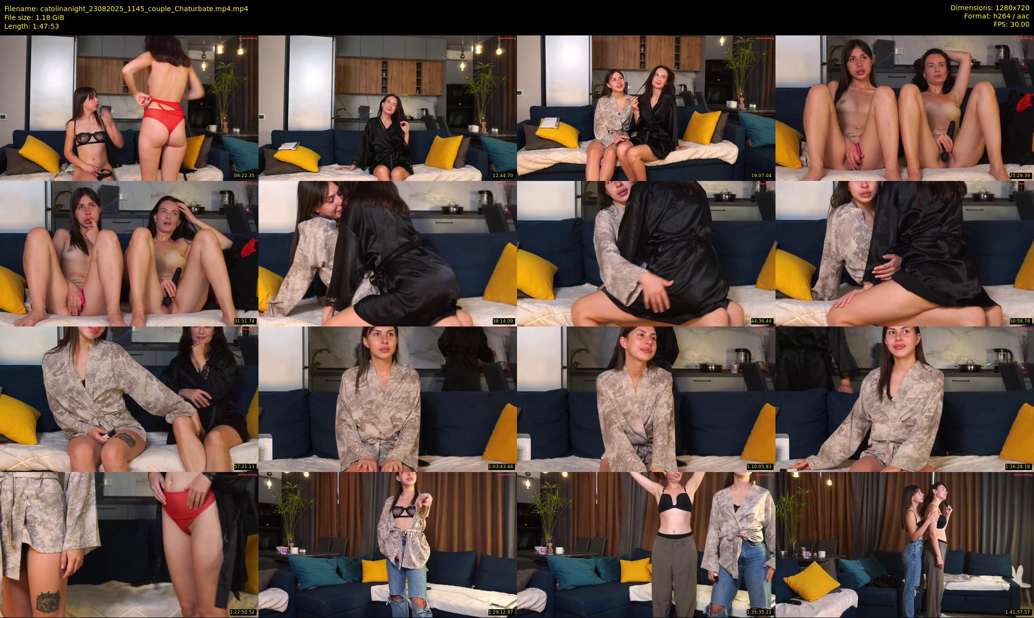 catolinanight — 108 minute Chaturbate couple cam show recording, 720p, Aug 23, 2025