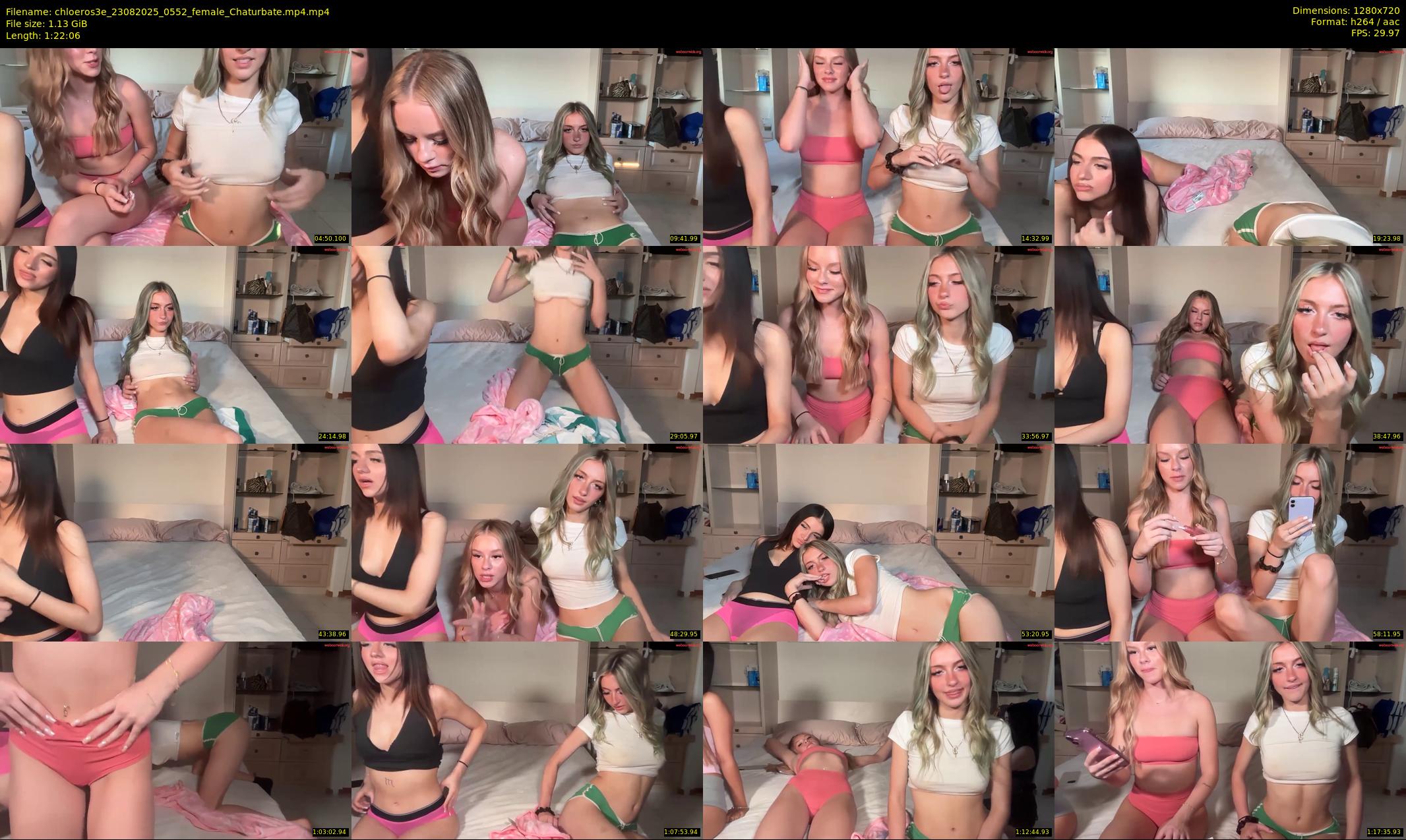 chloeros3e — 83 minute Chaturbate female cam show recording, 720p, Aug 23, 2025