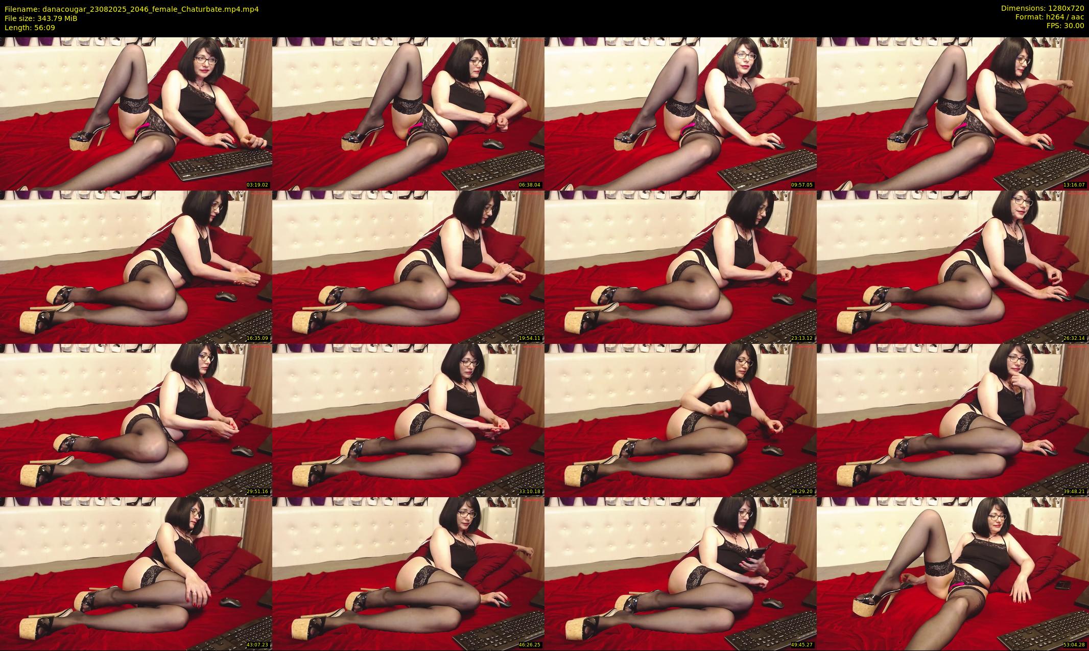 danacougar — 57 minute Chaturbate female cam show recording, 720p, Aug 23, 2025