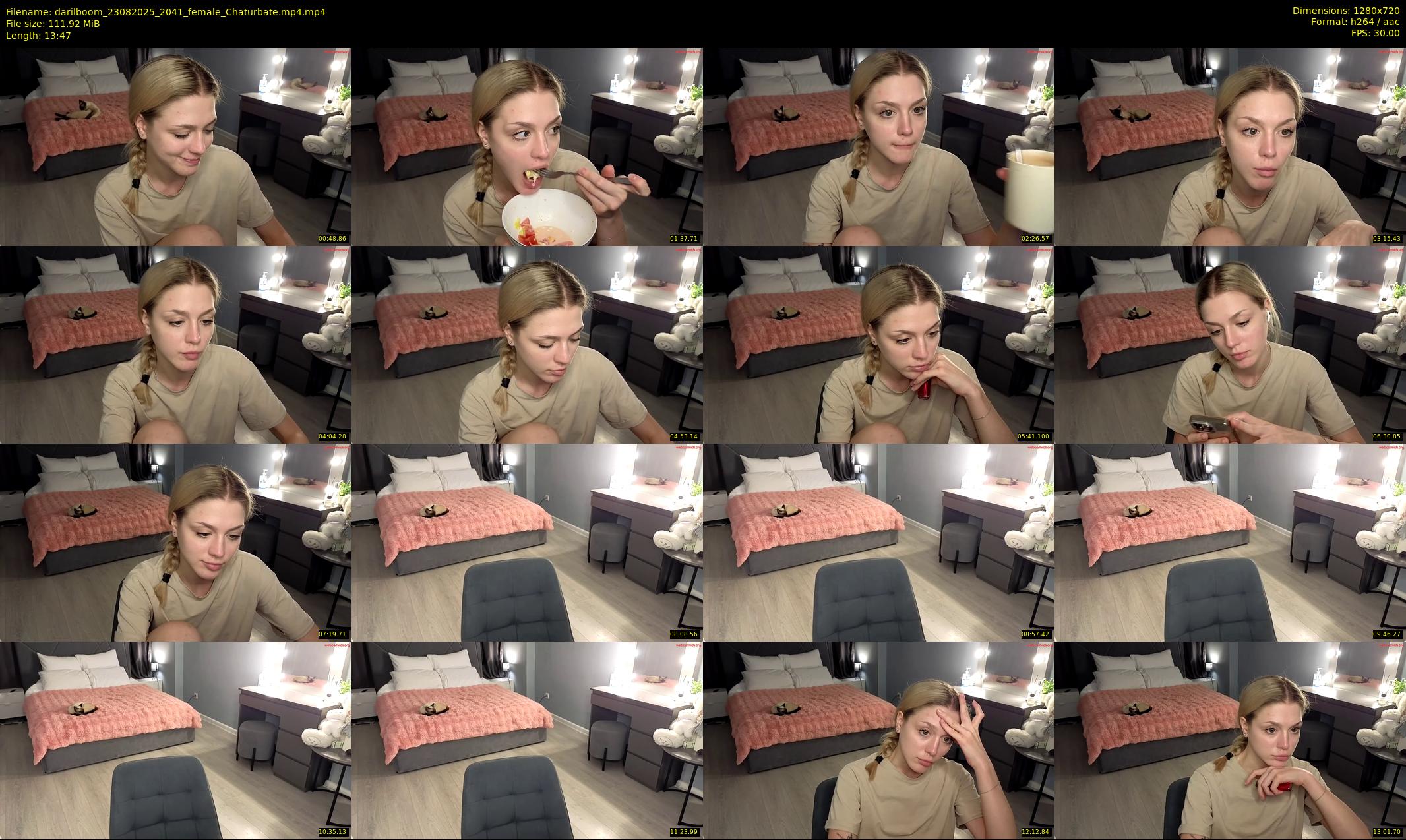 darilboom — 14 minute Chaturbate female cam show recording, 720p, Aug 23, 2025