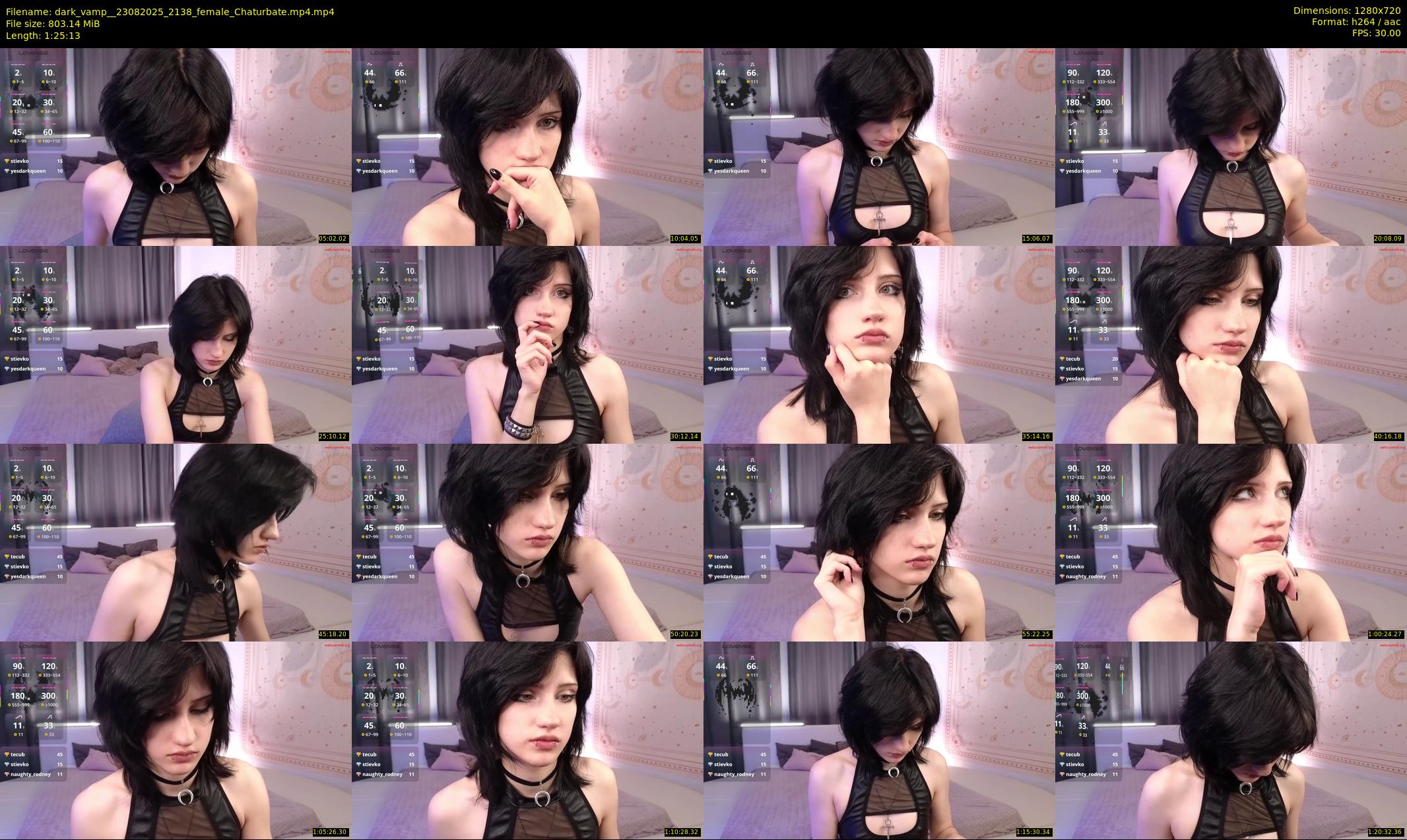 dark_vamp_ — 86 minute Chaturbate female cam show recording, 720p, Aug 23, 2025