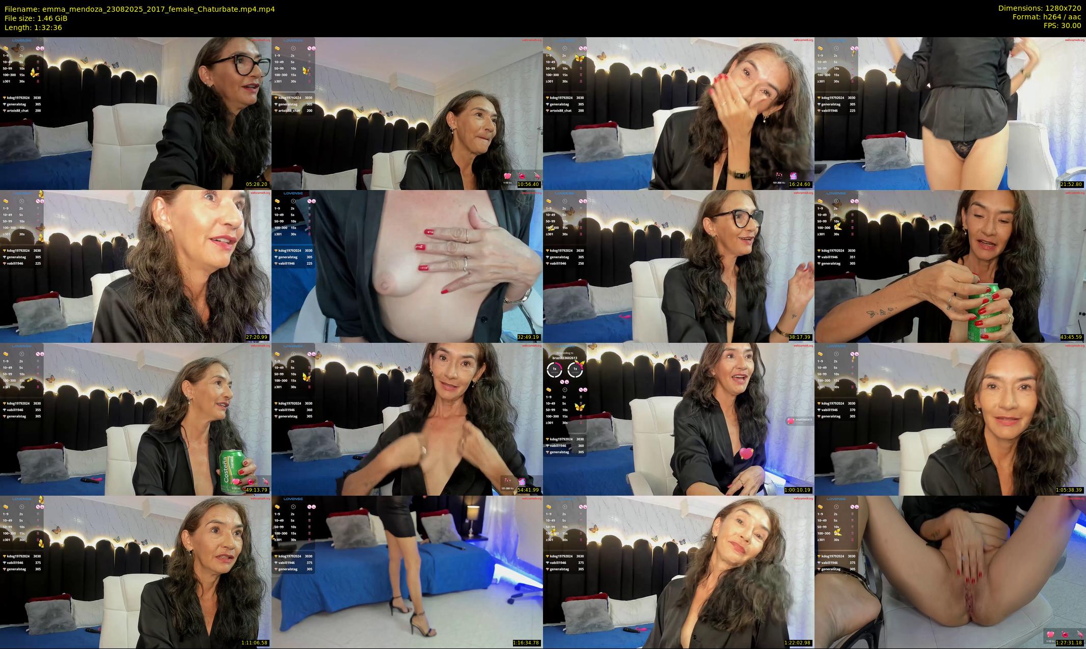 emma_mendoza — 93 minute Chaturbate female cam show recording, 720p, Aug 23, 2025
