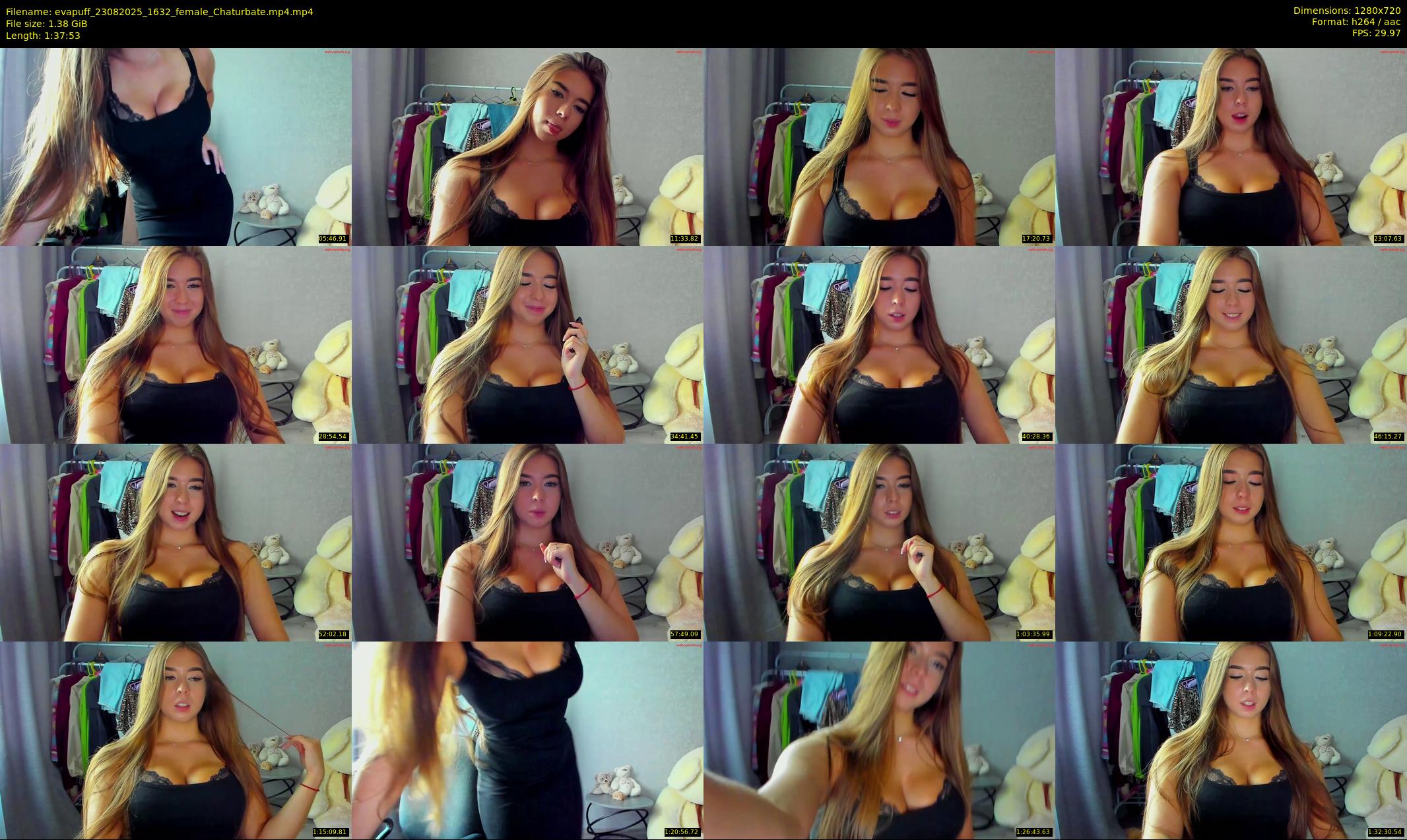 evapuff — 98 minute Chaturbate female cam show recording, 720p, Aug 23, 2025