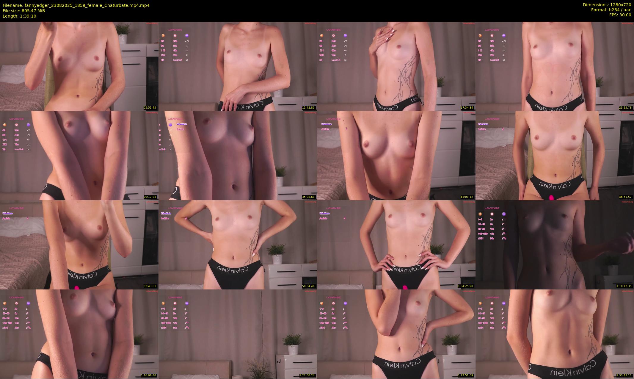 fannyedger — 100 minute Chaturbate female cam show recording, 720p, Aug 23, 2025