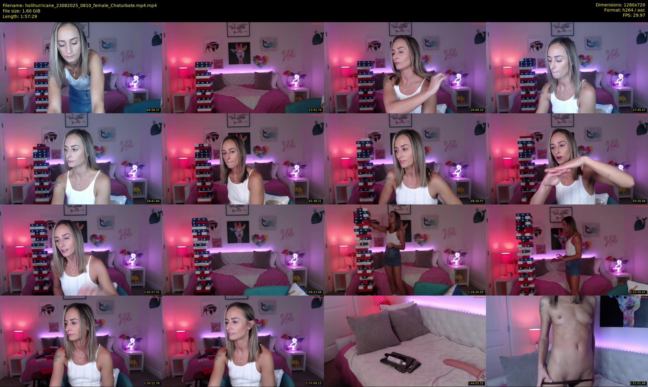 holihurricane — 118 minute Chaturbate female cam show recording, 720p, Aug 23, 2025