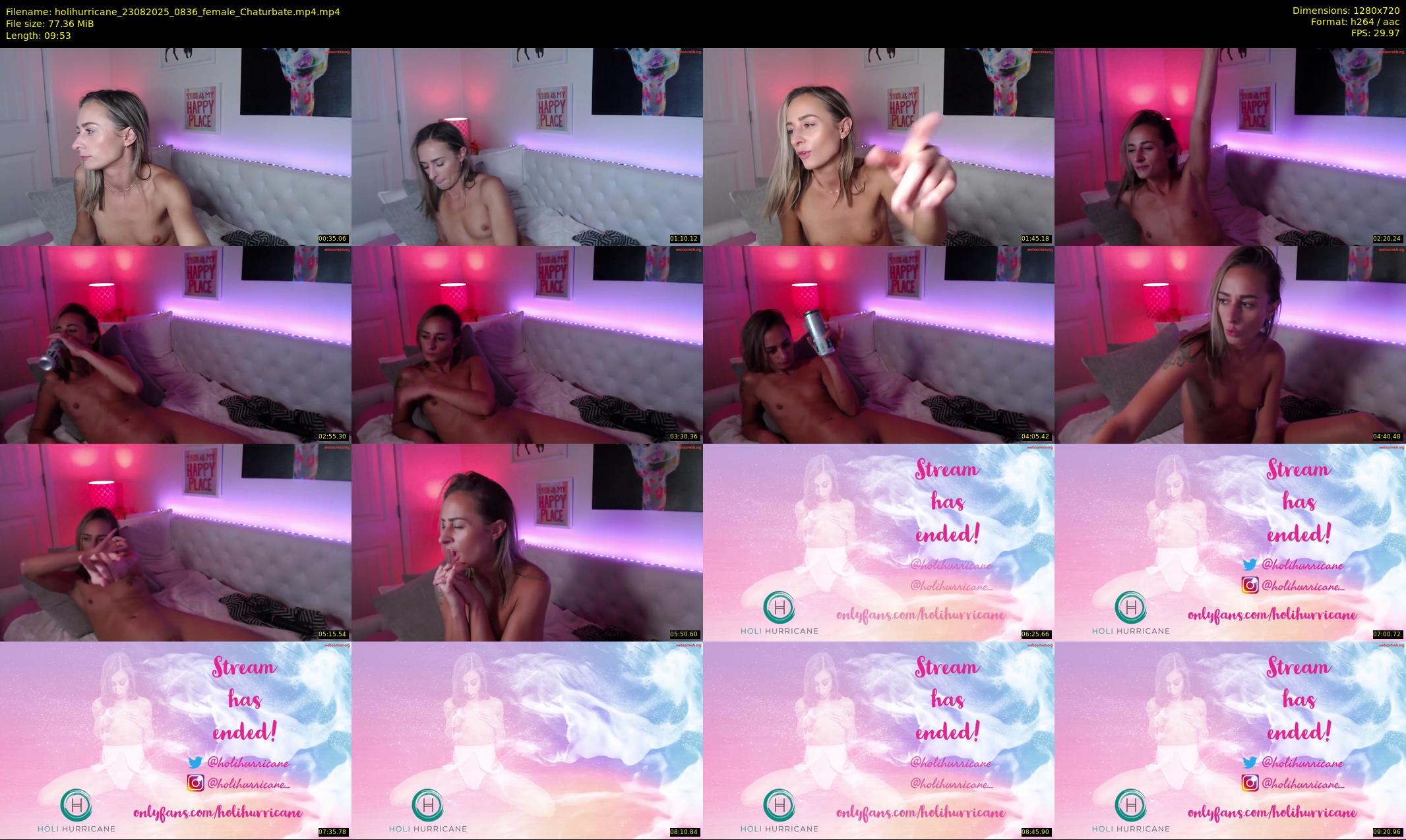 holihurricane — 10 minute Chaturbate female cam show recording, 720p, Aug 23, 2025