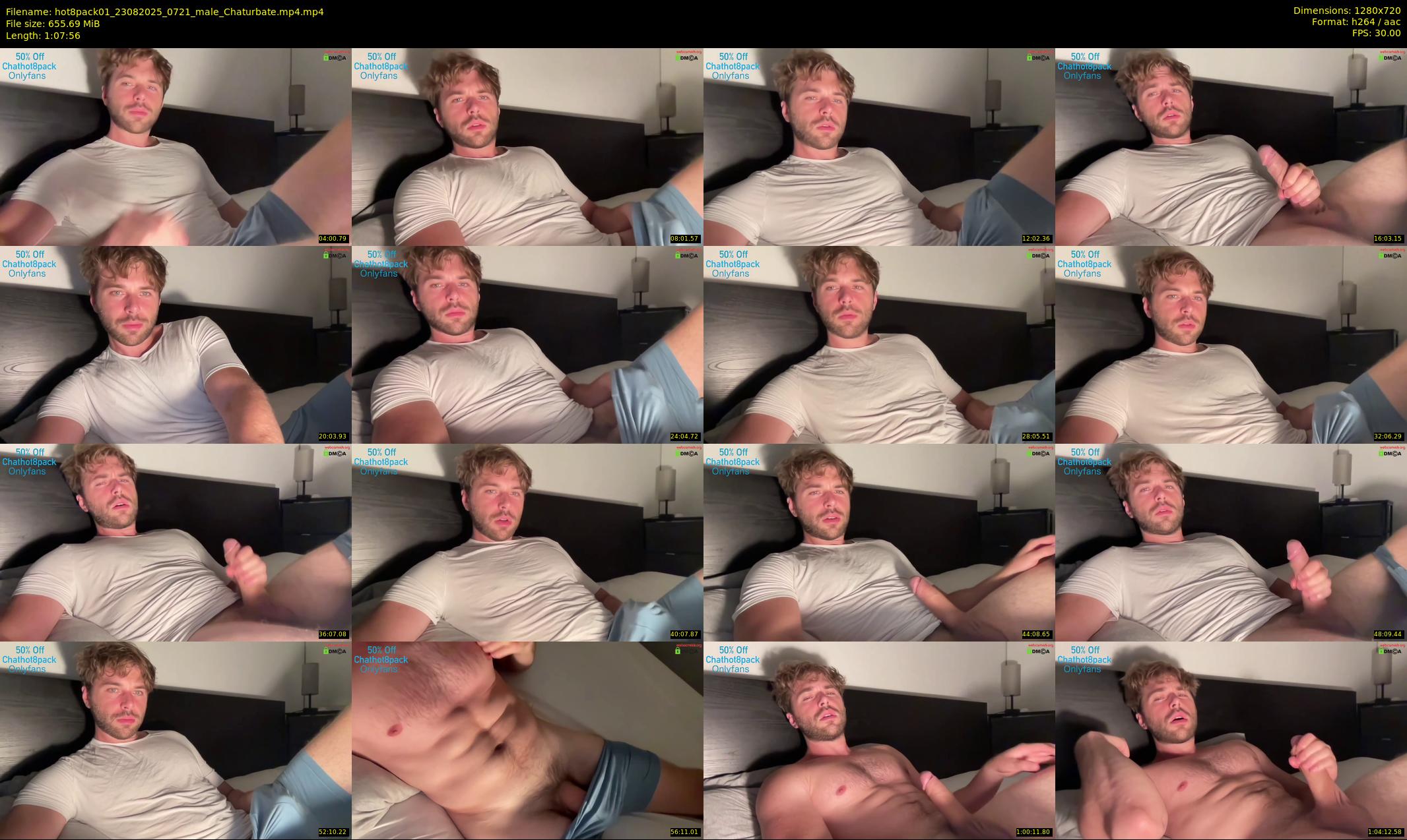 hot8pack01 — 68 minute Chaturbate male cam show recording, 720p, Aug 23, 2025