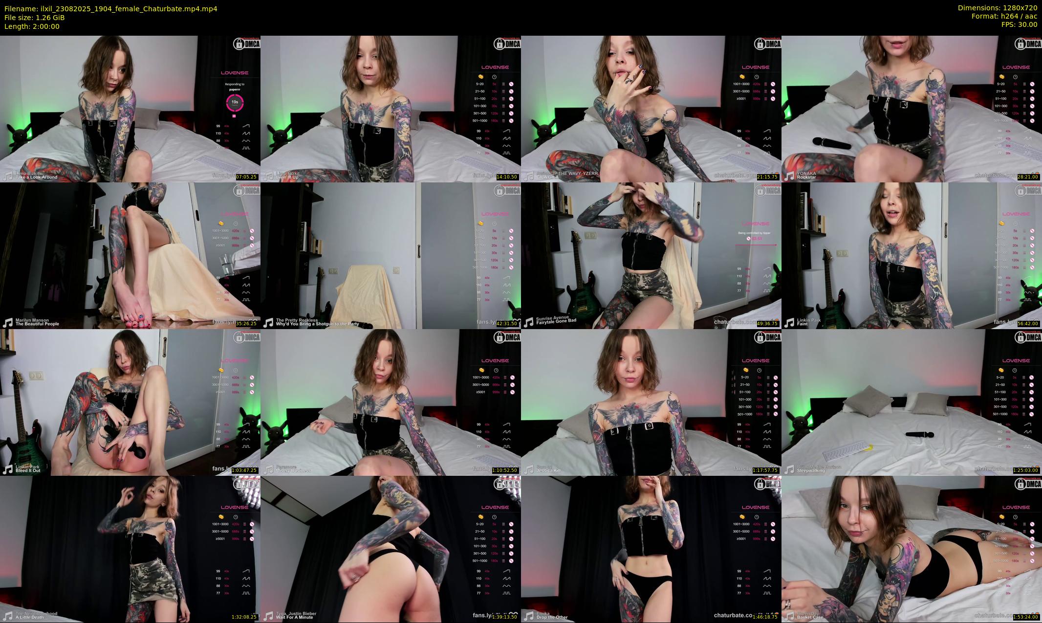 ilxil — 120 minute Chaturbate female cam show recording, 720p, Aug 23, 2025