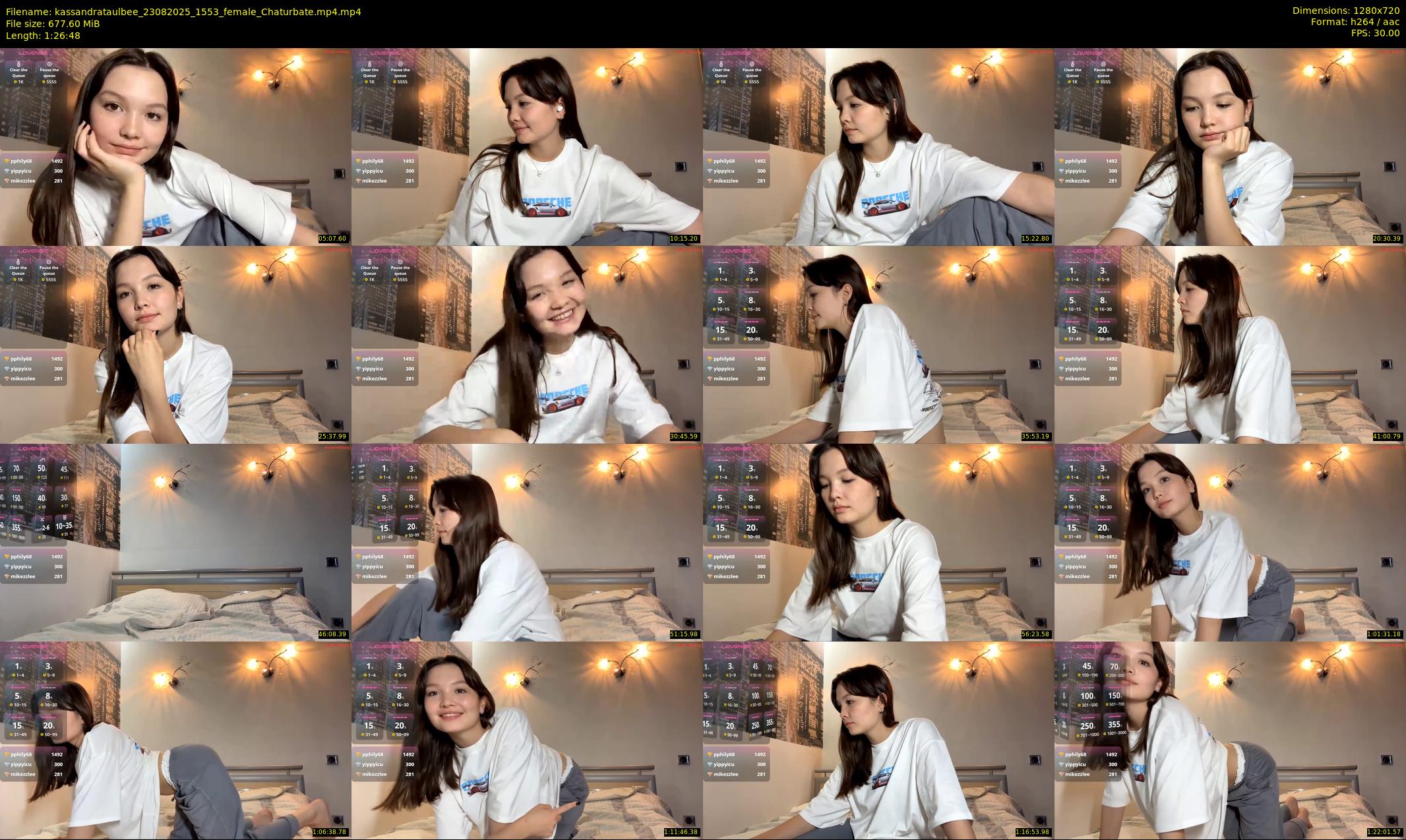 kassandrataulbee — 87 minute Chaturbate female cam show recording, 720p, Aug 23, 2025