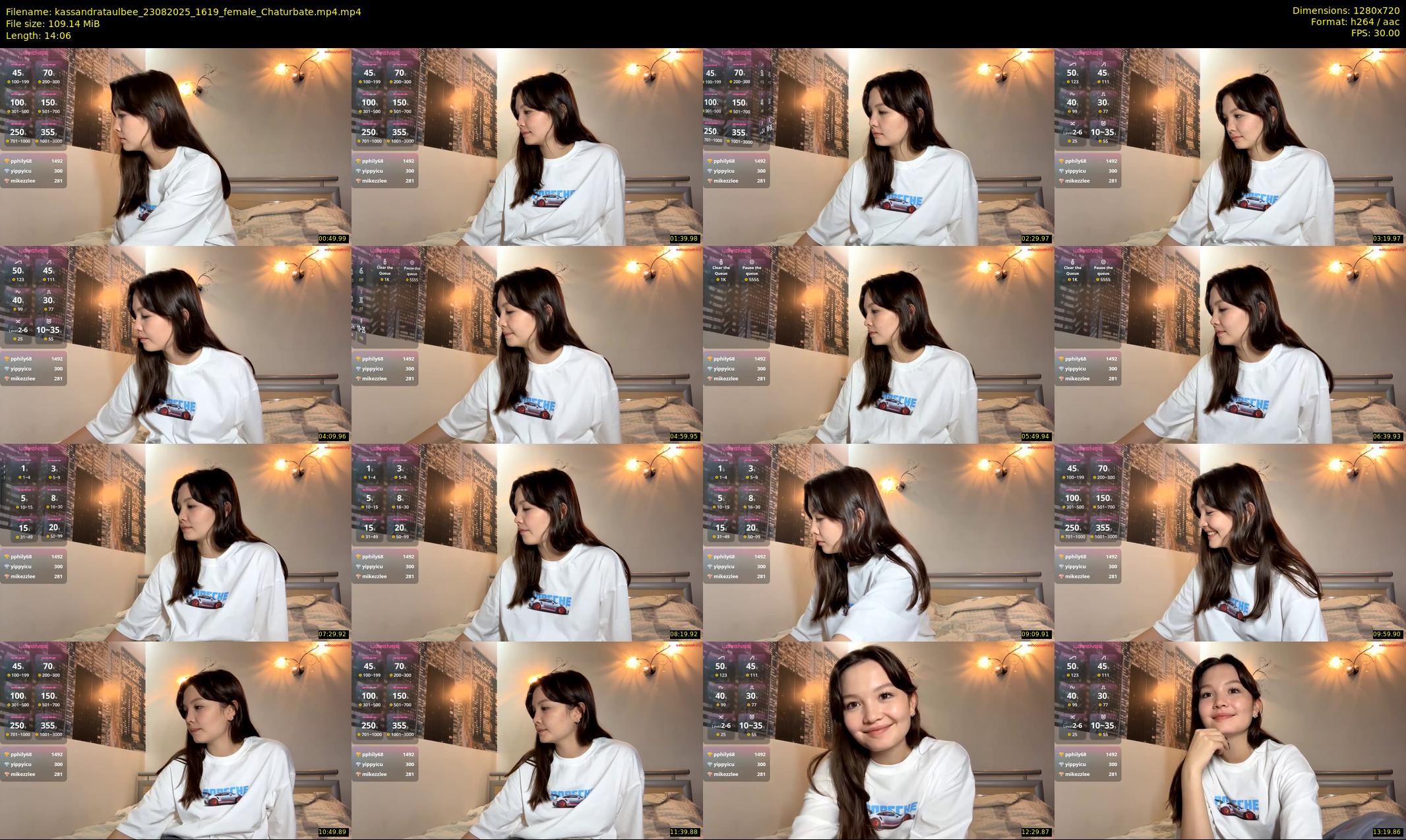 kassandrataulbee — 15 minute Chaturbate female cam show recording, 720p, Aug 23, 2025