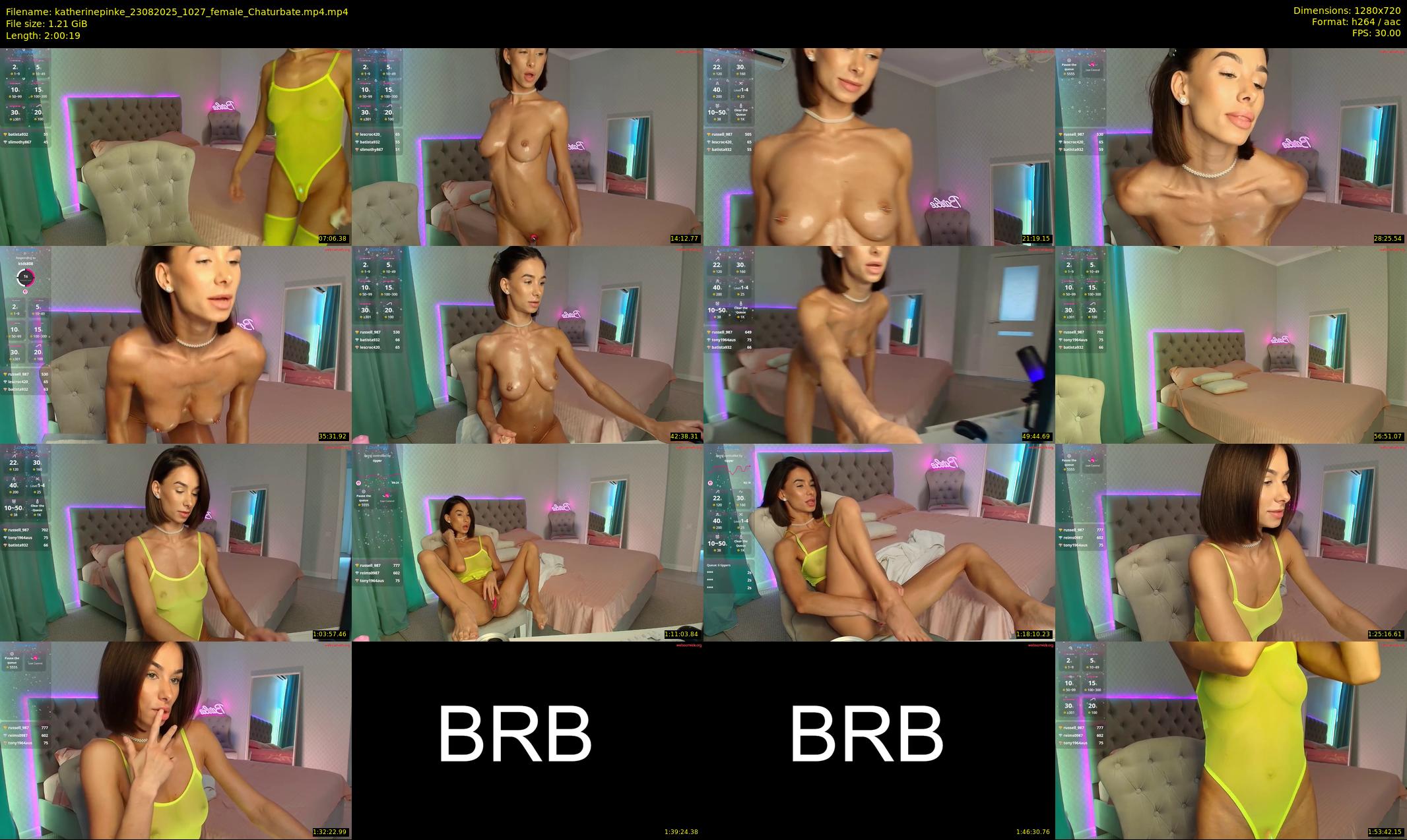 katherinepinke — 121 minute Chaturbate female cam show recording, 720p, Aug 23, 2025