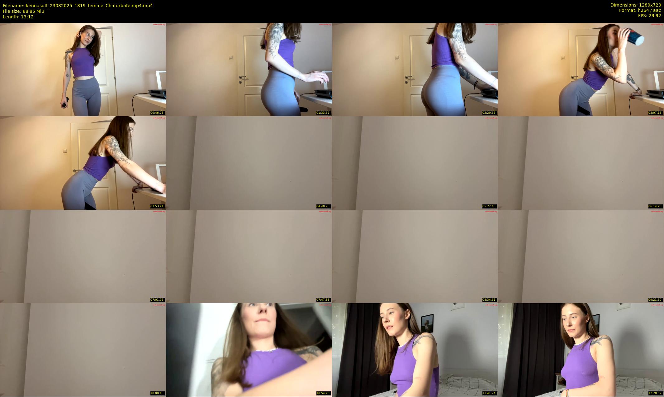 kennasoft — 14 minute Chaturbate female cam show recording, 720p, Aug 23, 2025