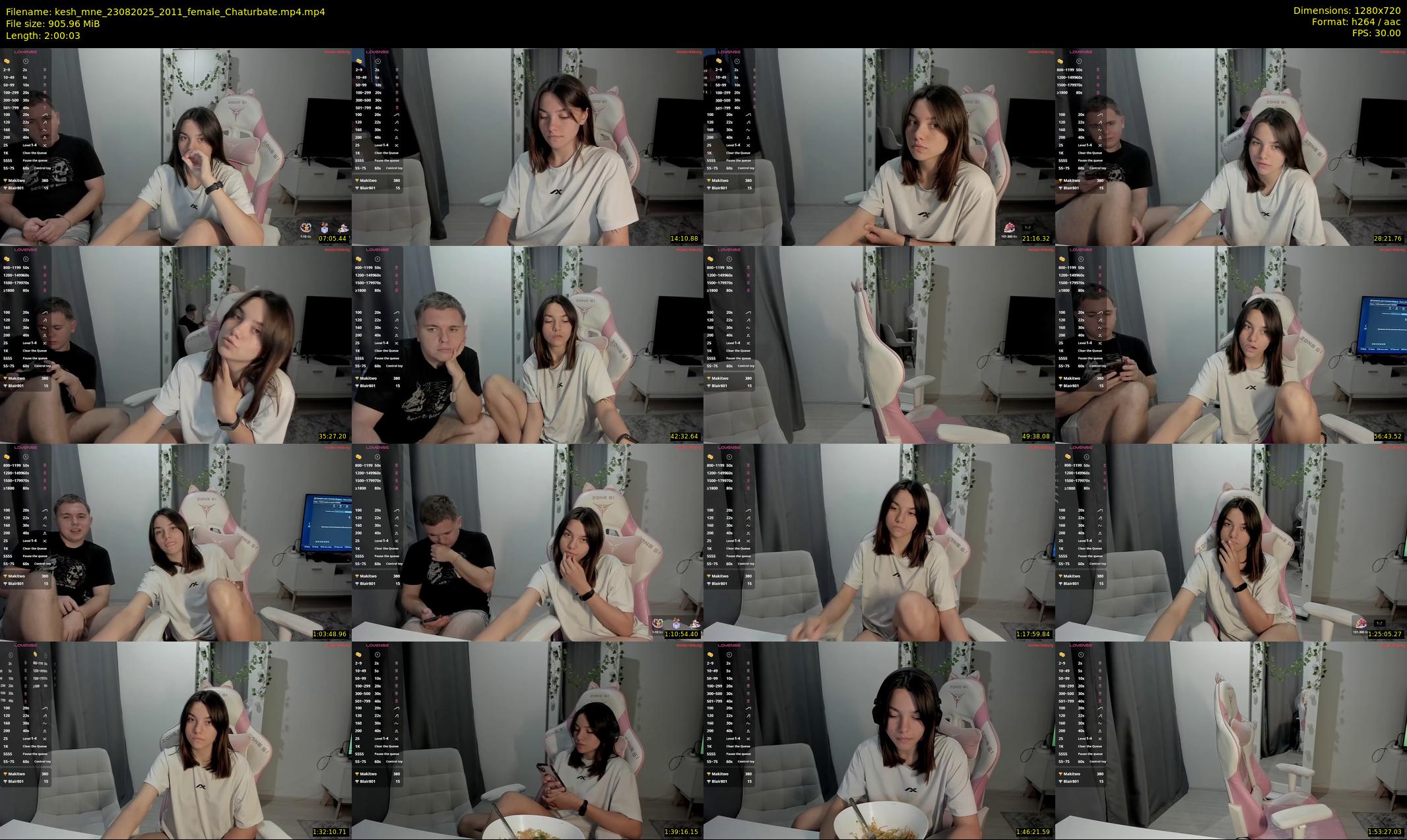 kesh_mne — 121 minute Chaturbate female cam show recording, 720p, Aug 23, 2025