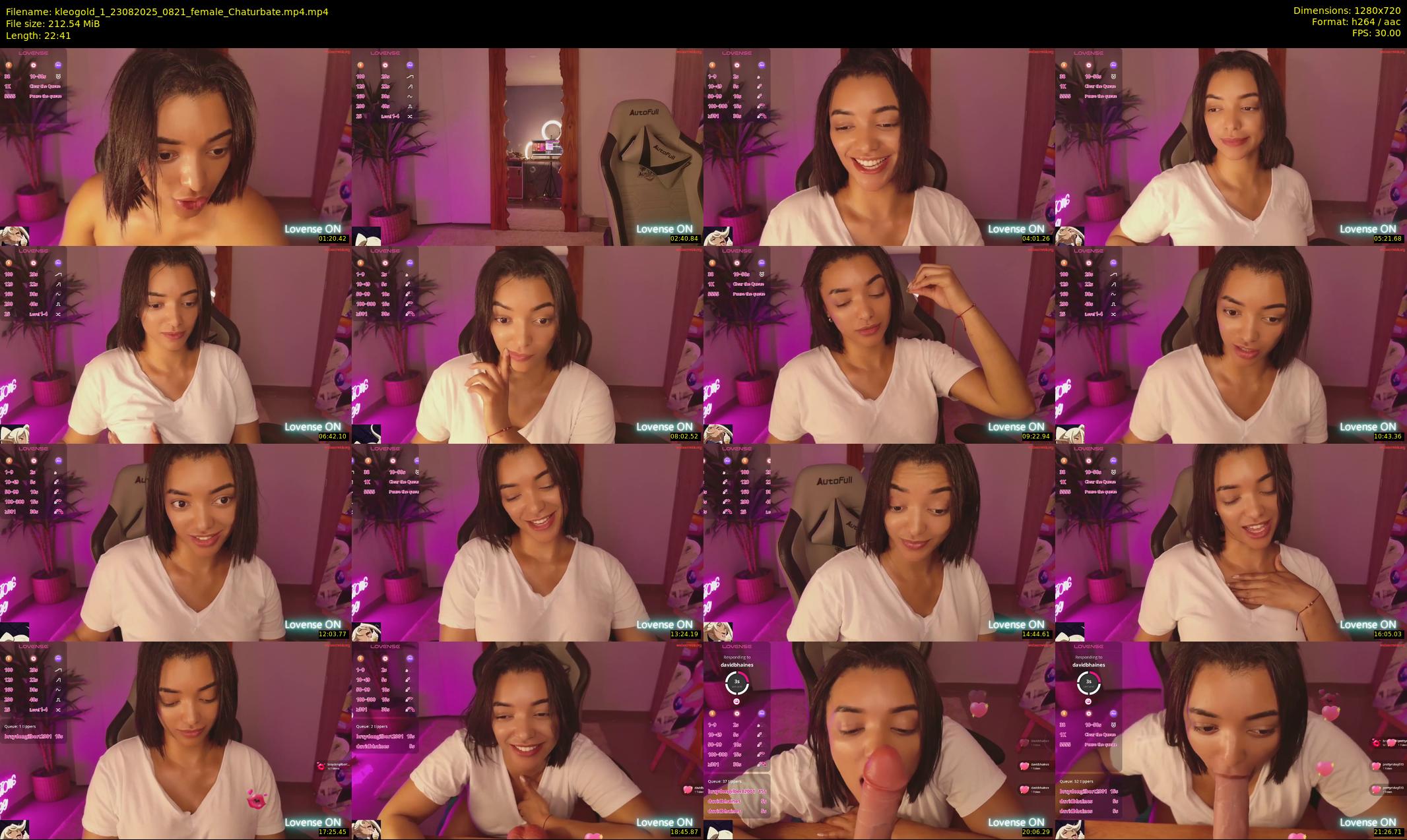 kleogold_1 — 23 minute Chaturbate female cam show recording, 720p, Aug 23, 2025