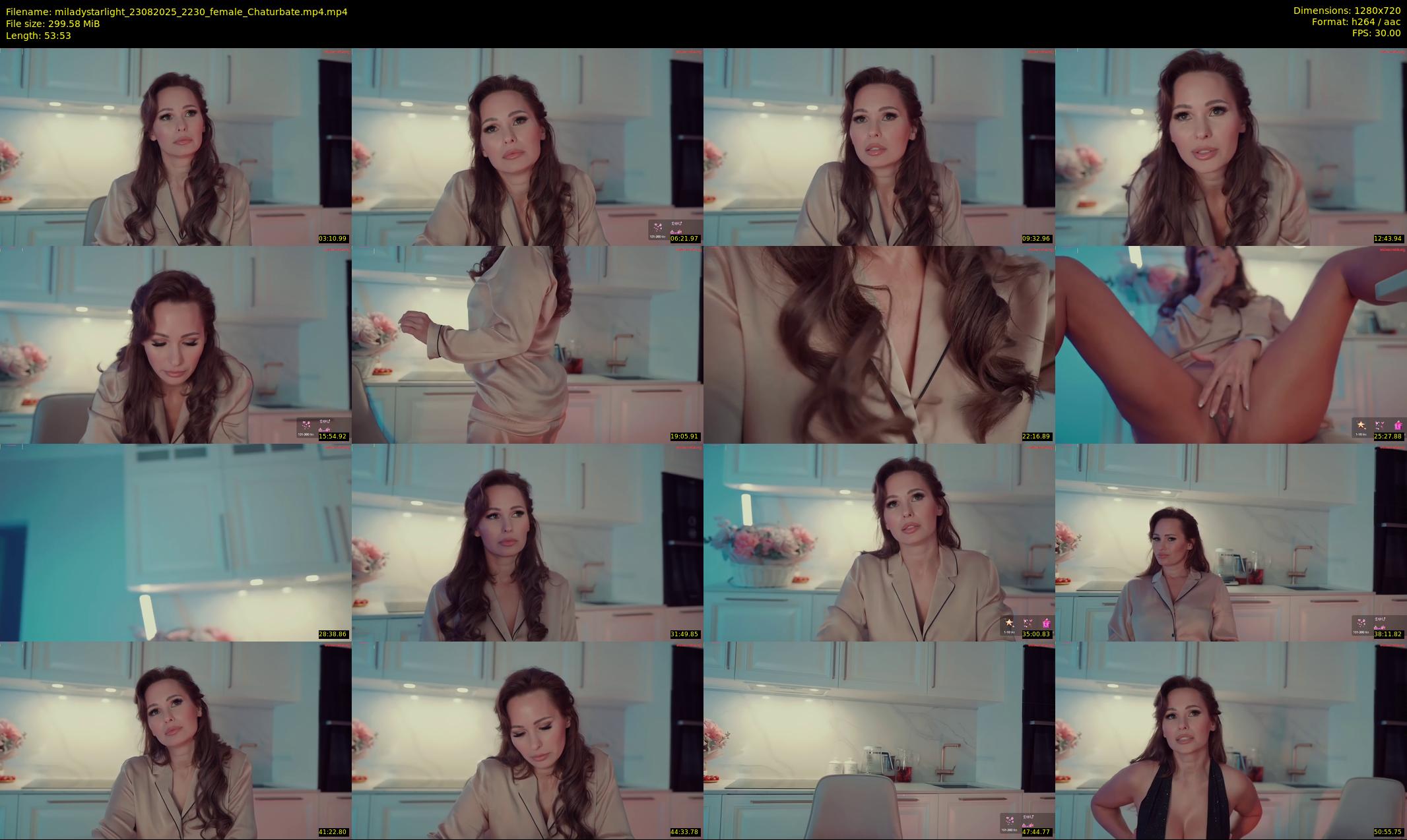 miladystarlight — 54 minute Chaturbate female cam show recording, 720p, Aug 23, 2025