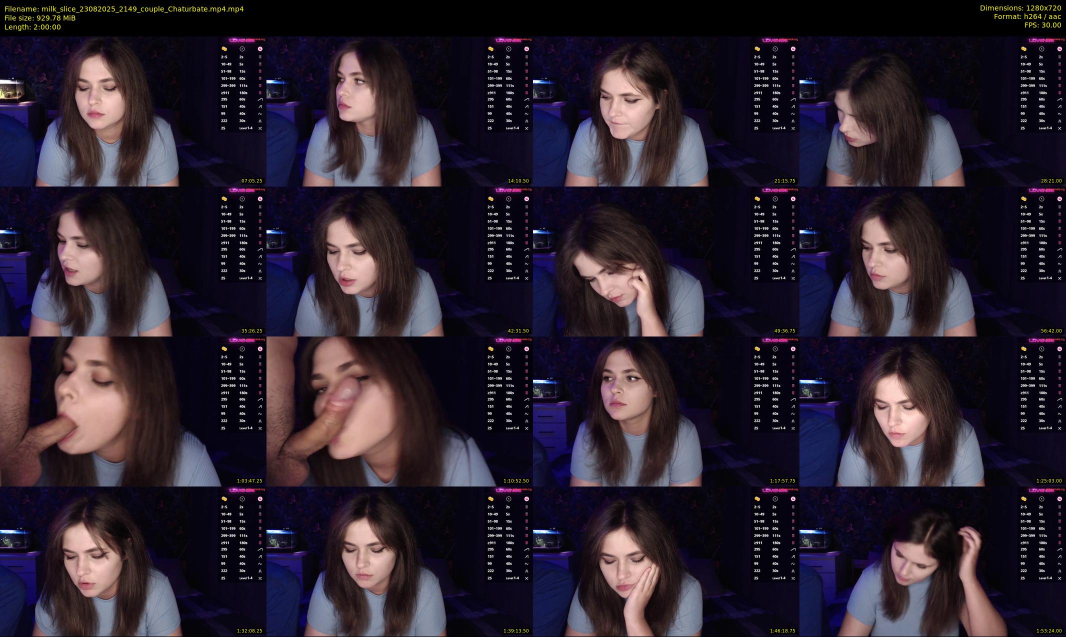 milk_slice — 120 minute Chaturbate couple cam show recording, 720p, Aug 23, 2025