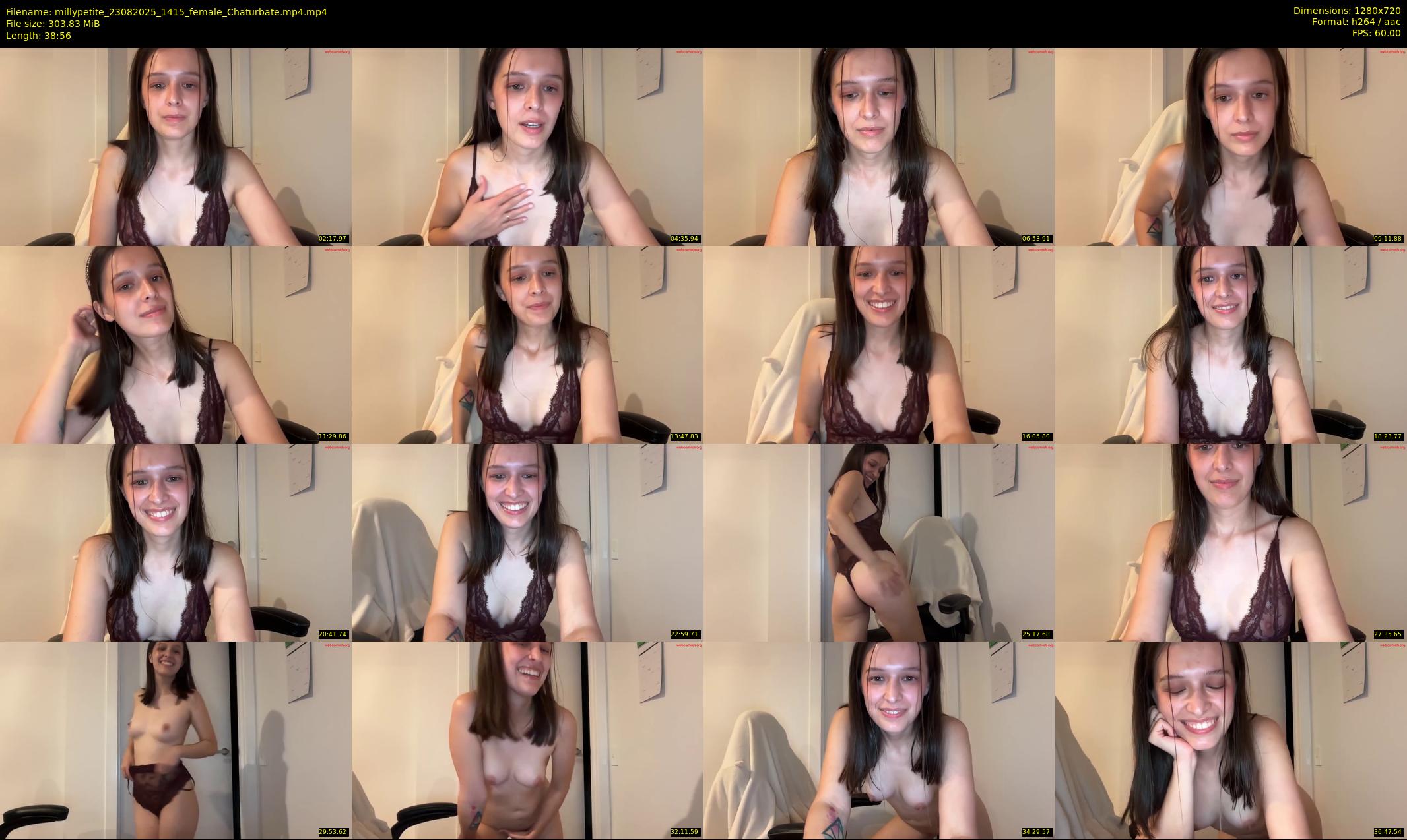 millypetite — 39 minute Chaturbate female cam show recording, 720p, Aug 23, 2025