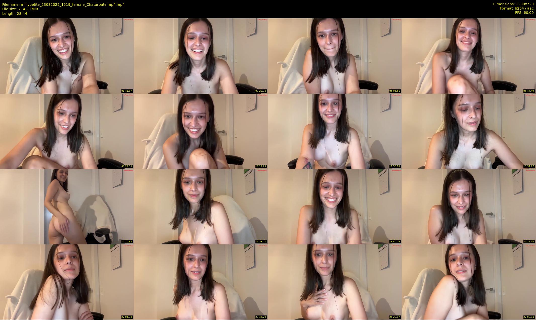 millypetite — 29 minute Chaturbate female cam show recording, 720p, Aug 23, 2025
