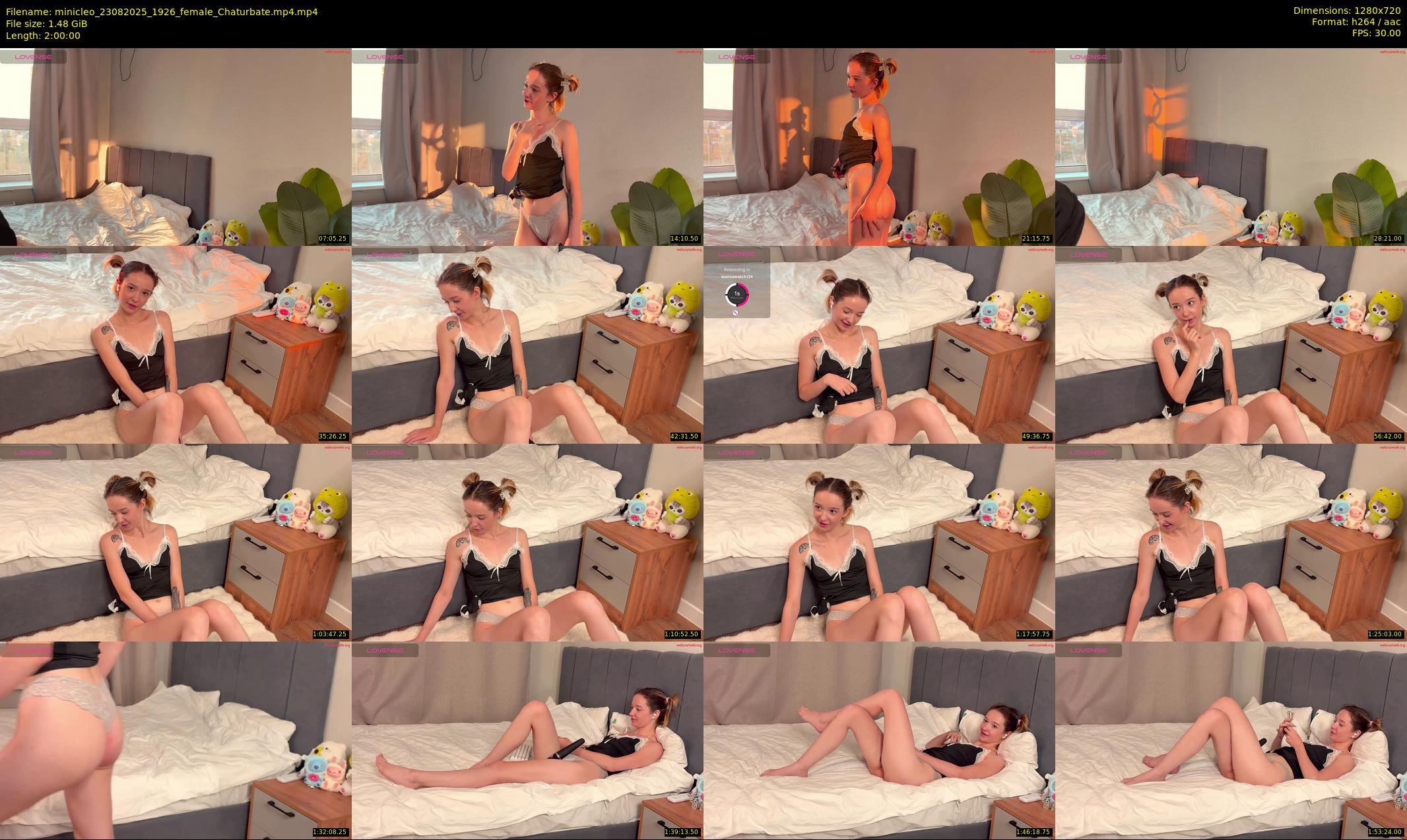 minicleo — 120 minute Chaturbate female cam show recording, 720p, Aug 23, 2025