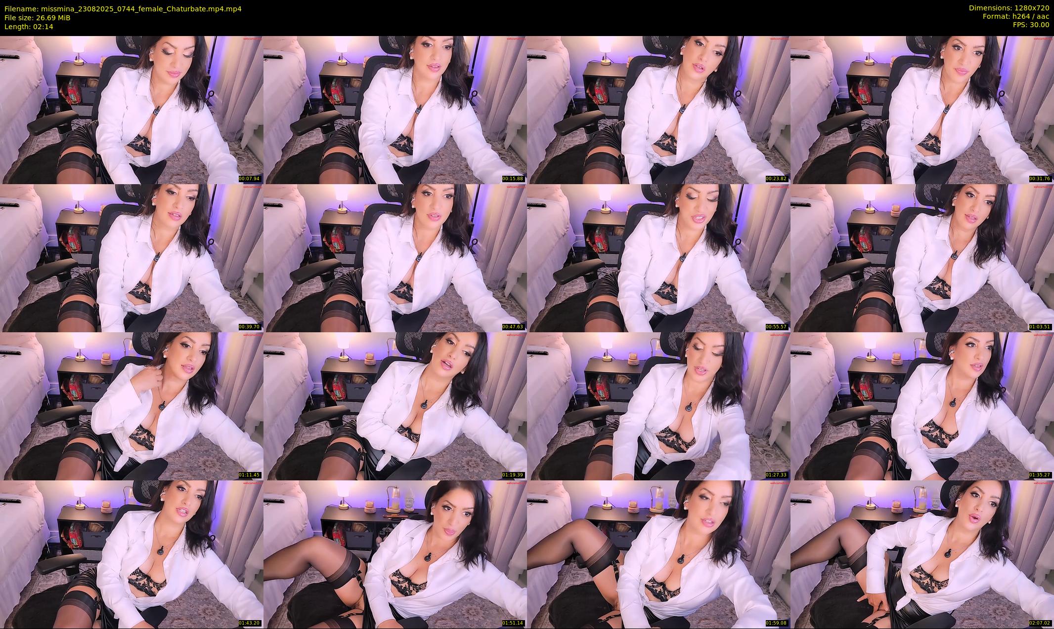 missmina — 3 minute Chaturbate female cam show recording, 720p, Aug 23, 2025