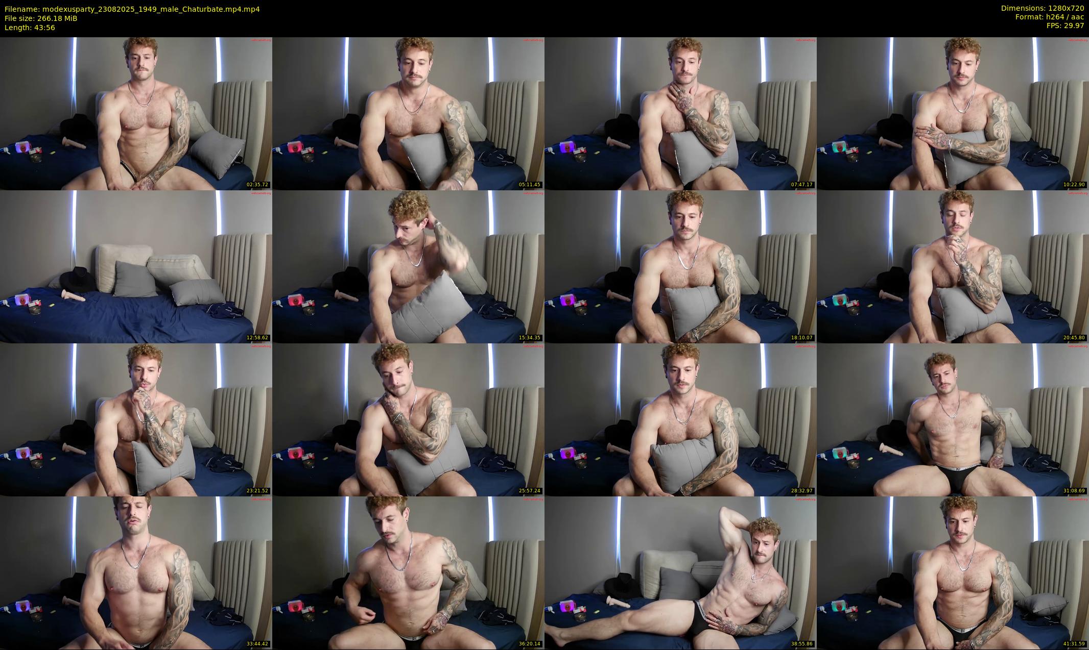 modexusparty — 44 minute Chaturbate male cam show recording, 720p, Aug 23, 2025