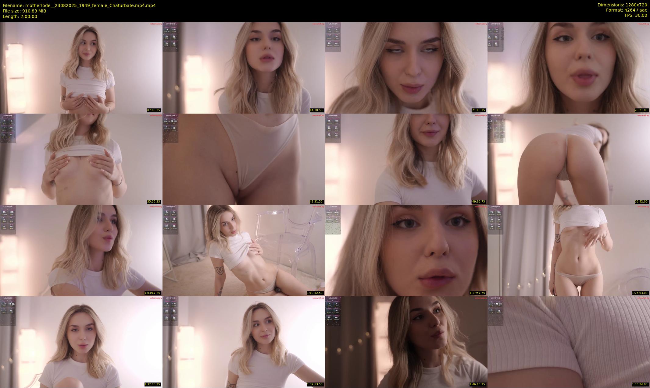 motherlode_ — 120 minute Chaturbate female cam show recording, 720p, Aug 23, 2025