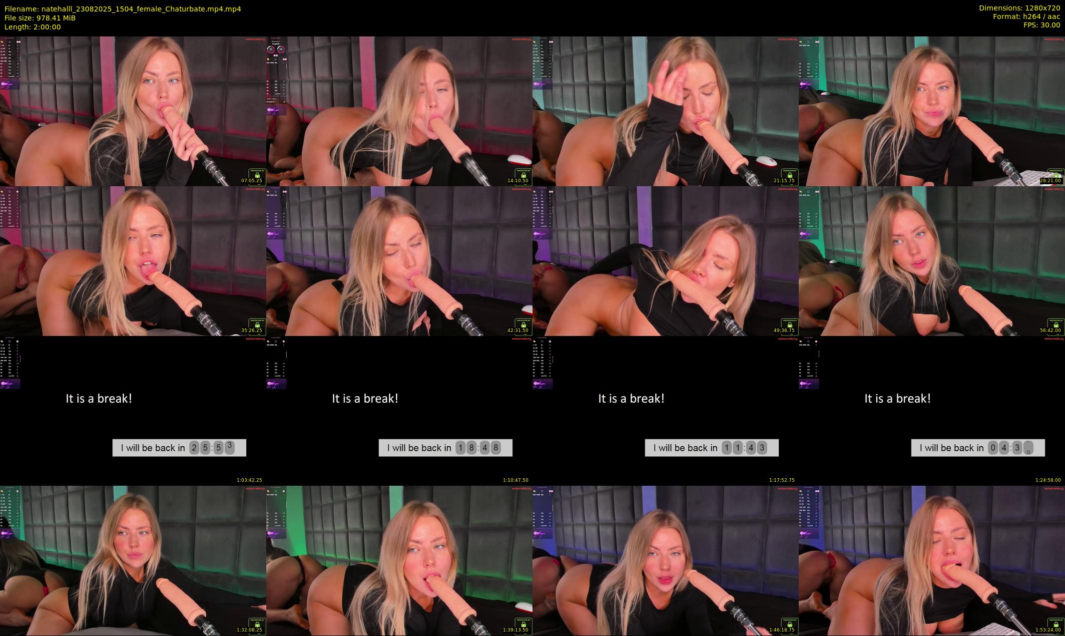 natehalll — 120 minute Chaturbate female cam show recording, 720p, Aug 23, 2025