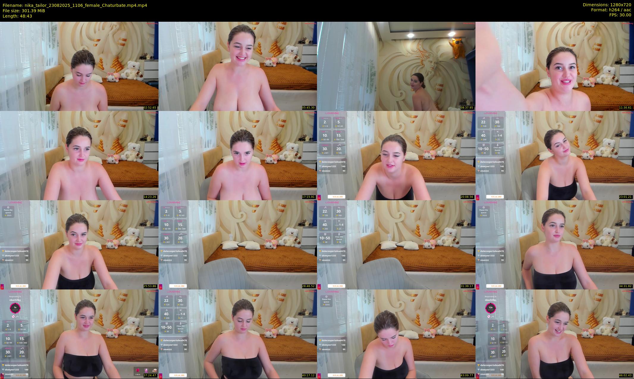 nika_tailor — 49 minute Chaturbate female cam show recording, 720p, Aug 23, 2025