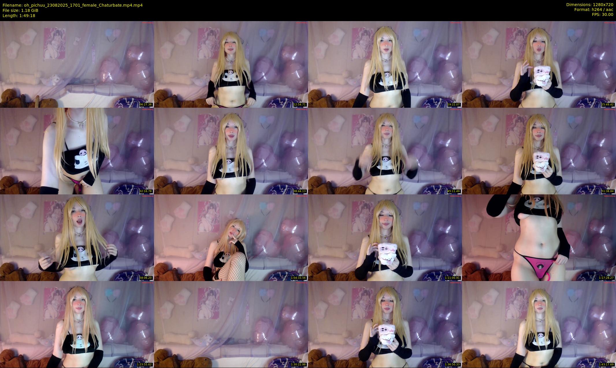 oh_pichuu — 110 minute Chaturbate female cam show recording, 720p, Aug 23, 2025