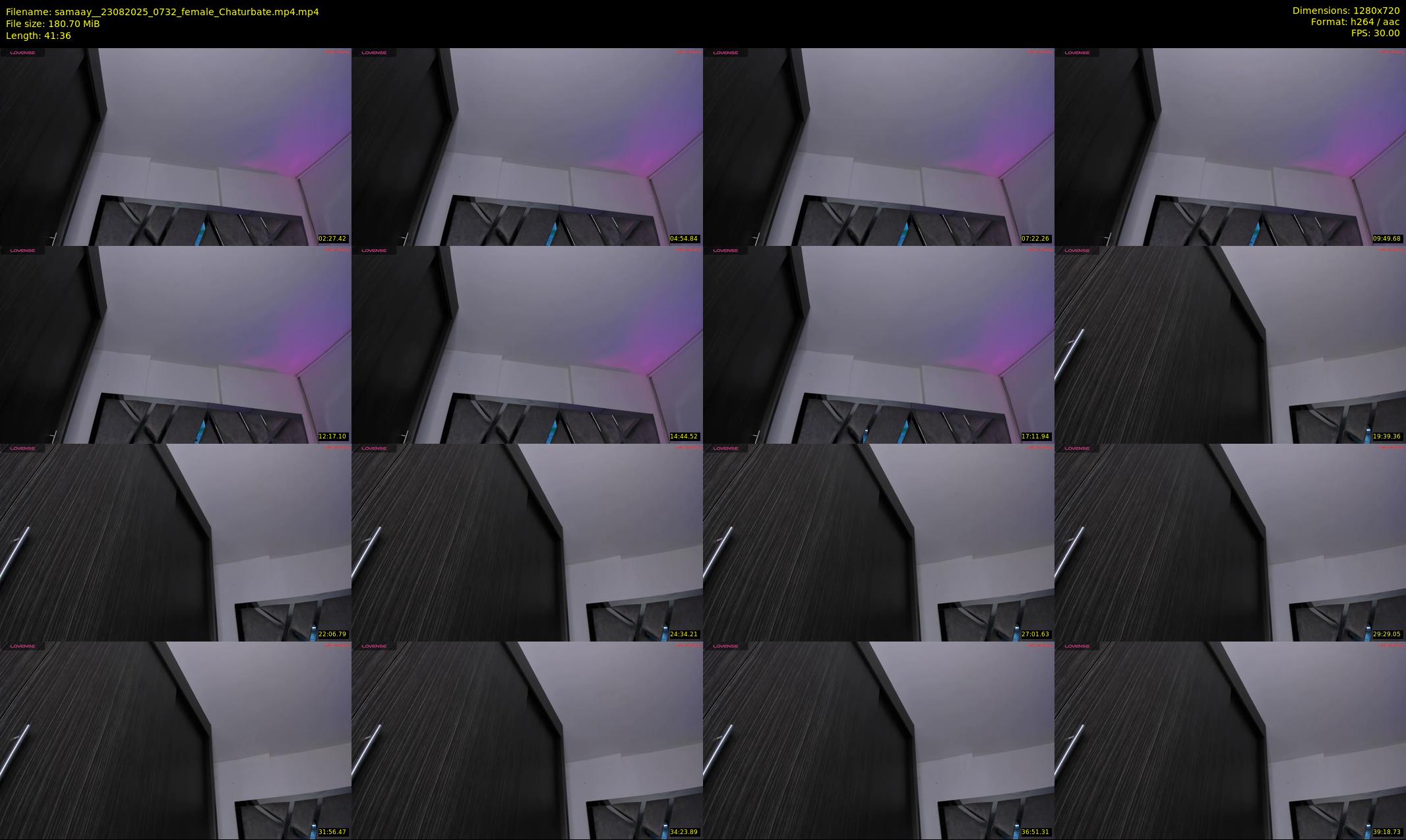 samaay_ — 42 minute Chaturbate female cam show recording, 720p, Aug 23, 2025