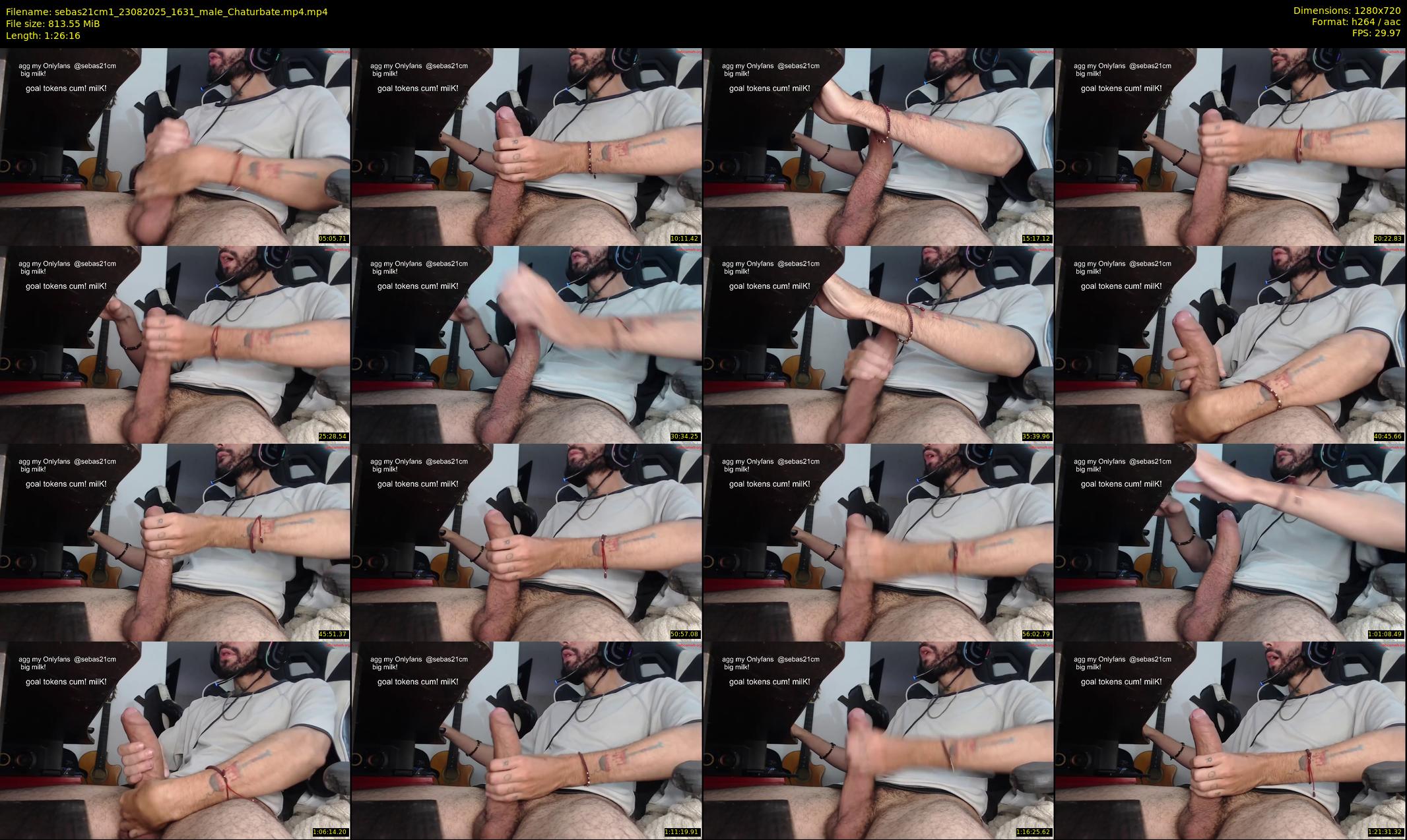 sebas21cm1 — 87 minute Chaturbate male cam show recording, 720p, Aug 23, 2025