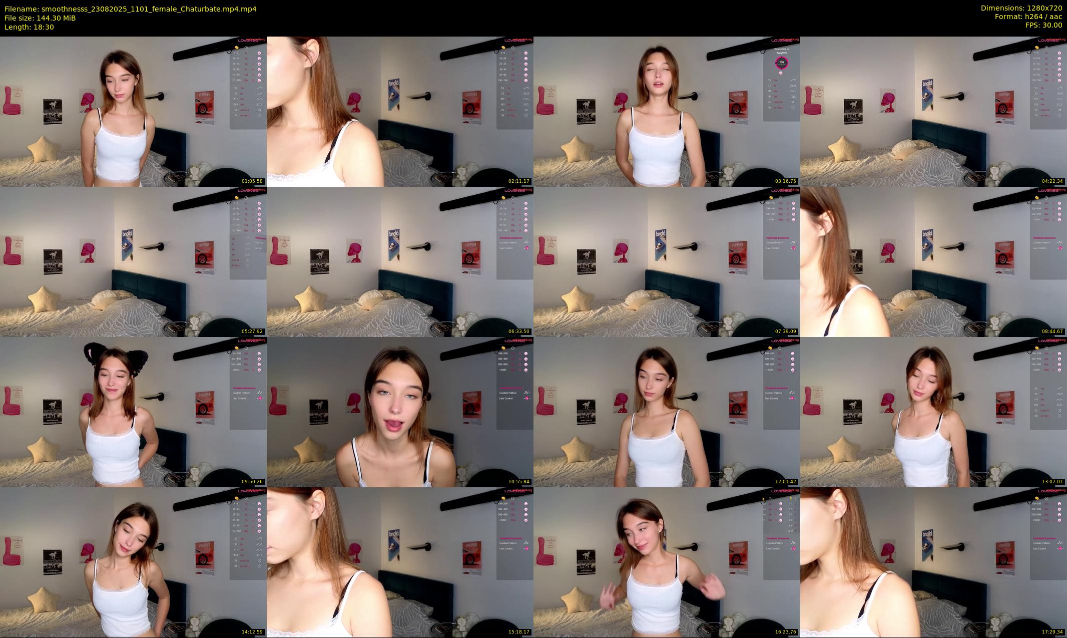 smoothnesss — 19 minute Chaturbate female cam show recording, 720p, Aug 23, 2025