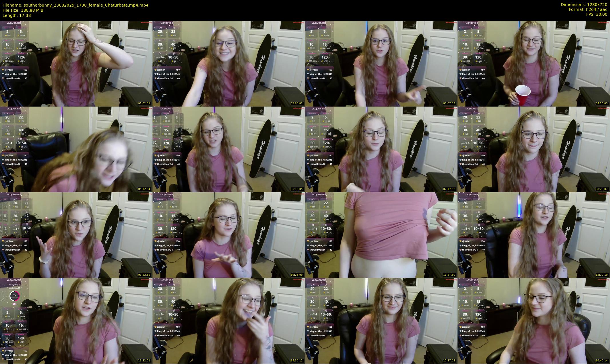 southerbunny — 18 minute Chaturbate female cam show recording, 720p, Aug 23, 2025