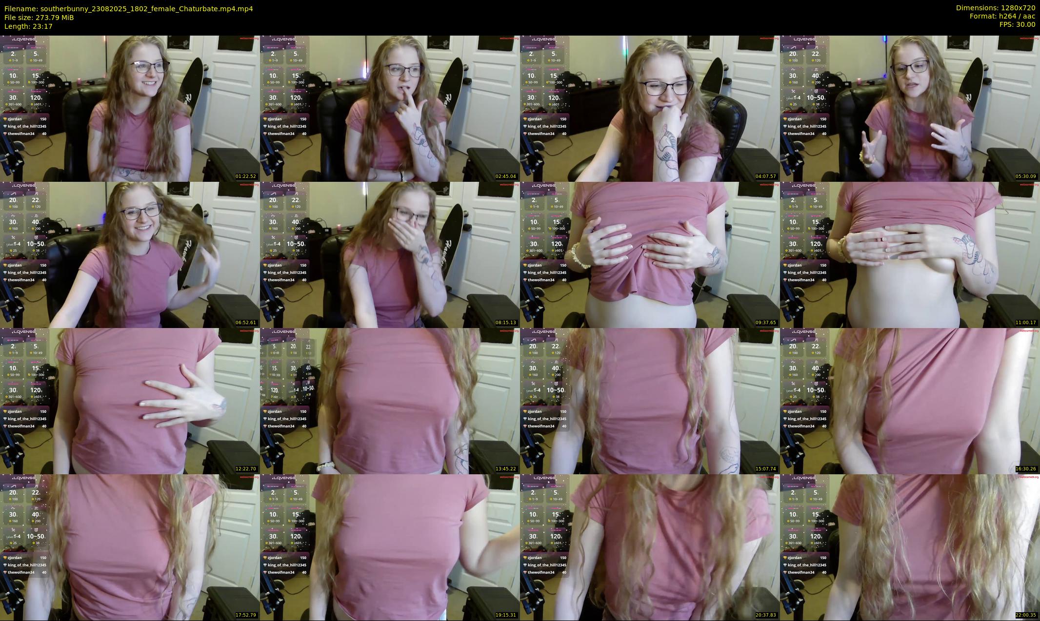 southerbunny — 24 minute Chaturbate female cam show recording, 720p, Aug 23, 2025
